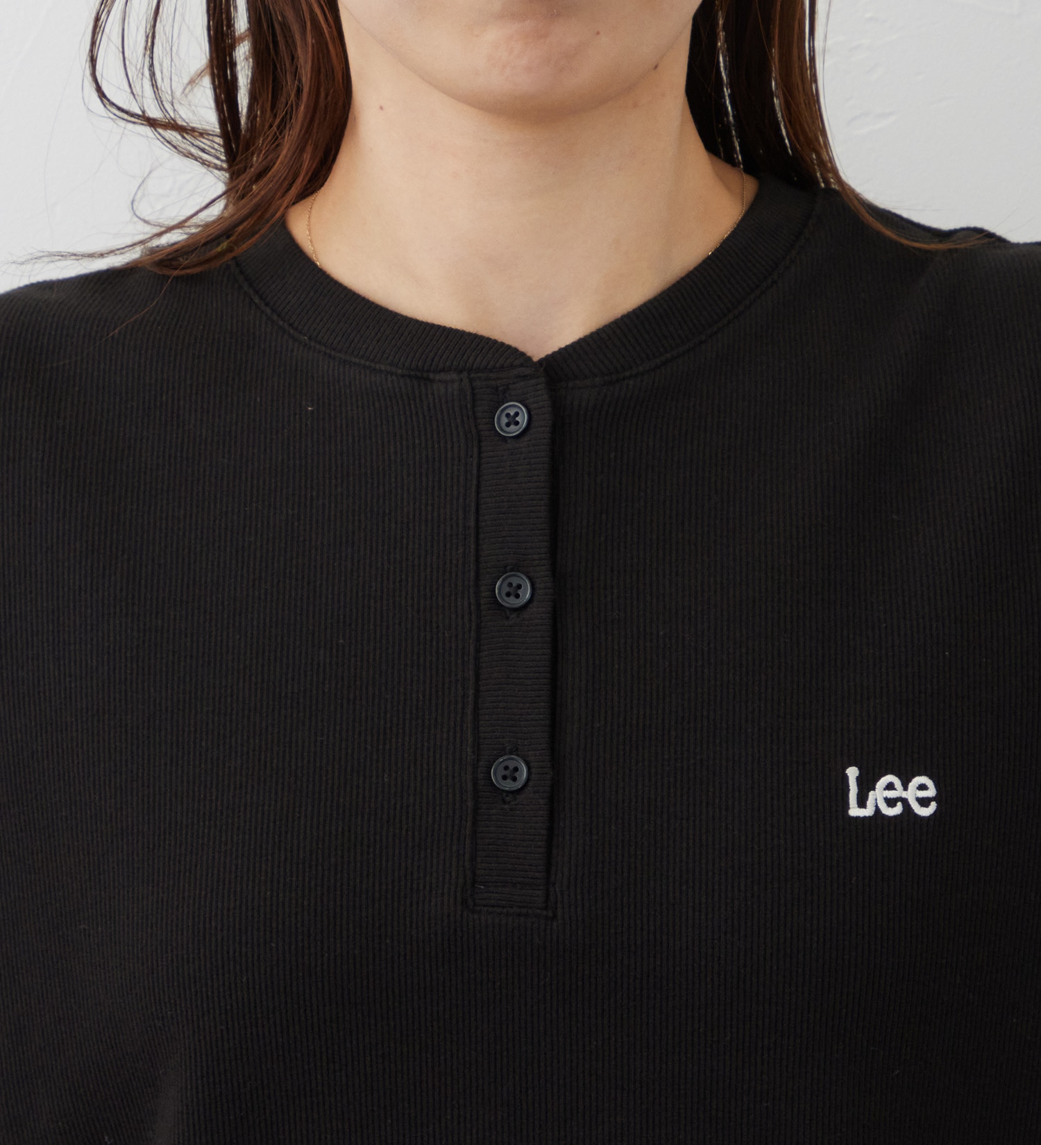 Lee(リー)のEMBROYDERY TEE/刺繍長袖Tシャツ|トップス/Tシャツ/カットソー/レディース|ブラック