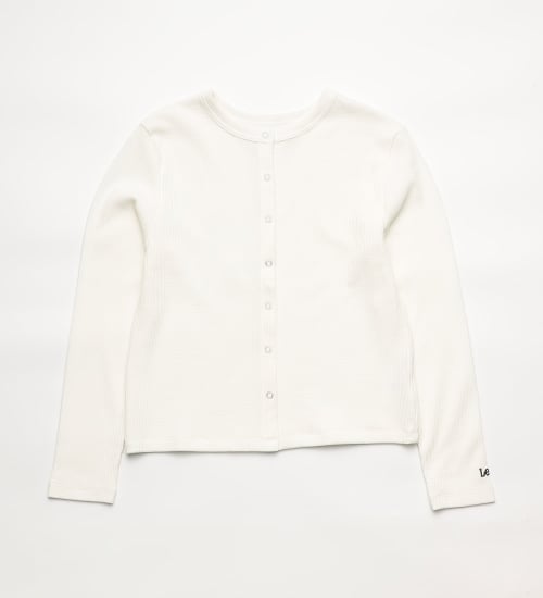 Lee(リー)の【LOOKBOOK掲載】THERMAL L/S CARDIGAN / サーマル長袖カーディガン|トップス/その他トップス/レディース|ホワイト