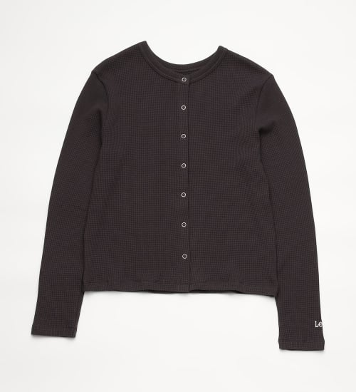 Lee(リー)の【LOOKBOOK掲載】THERMAL L/S CARDIGAN / サーマル長袖カーディガン|トップス/その他トップス/レディース|ブラウン