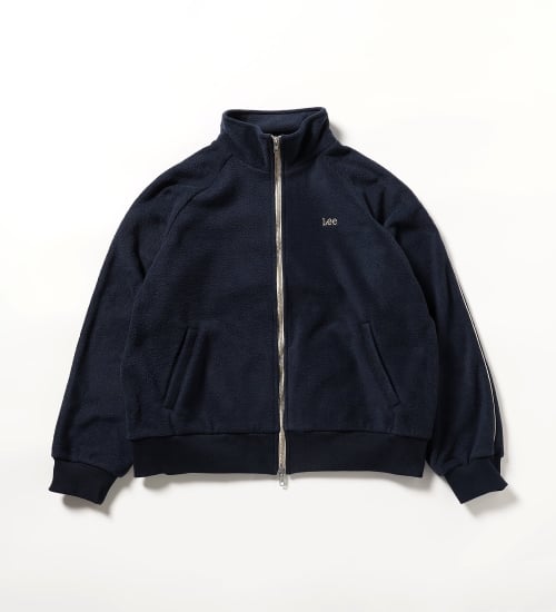 Lee(リー)のFLEECE TRACK JACKET / フリーストラックジャケット|ジャケット/アウター/その他アウター/レディース|ネイビー