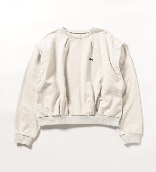 EMBROIDERY PULLOVER SWEAT / Leeロゴ刺繍タック入りスウェット