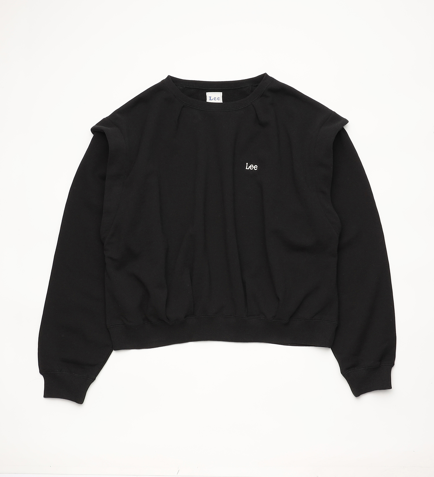 Lee(リー)のEMBROIDERY PULLOVER SWEAT / Leeロゴ刺繍タック入りスウェット|トップス/スウェット/レディース|ブラック