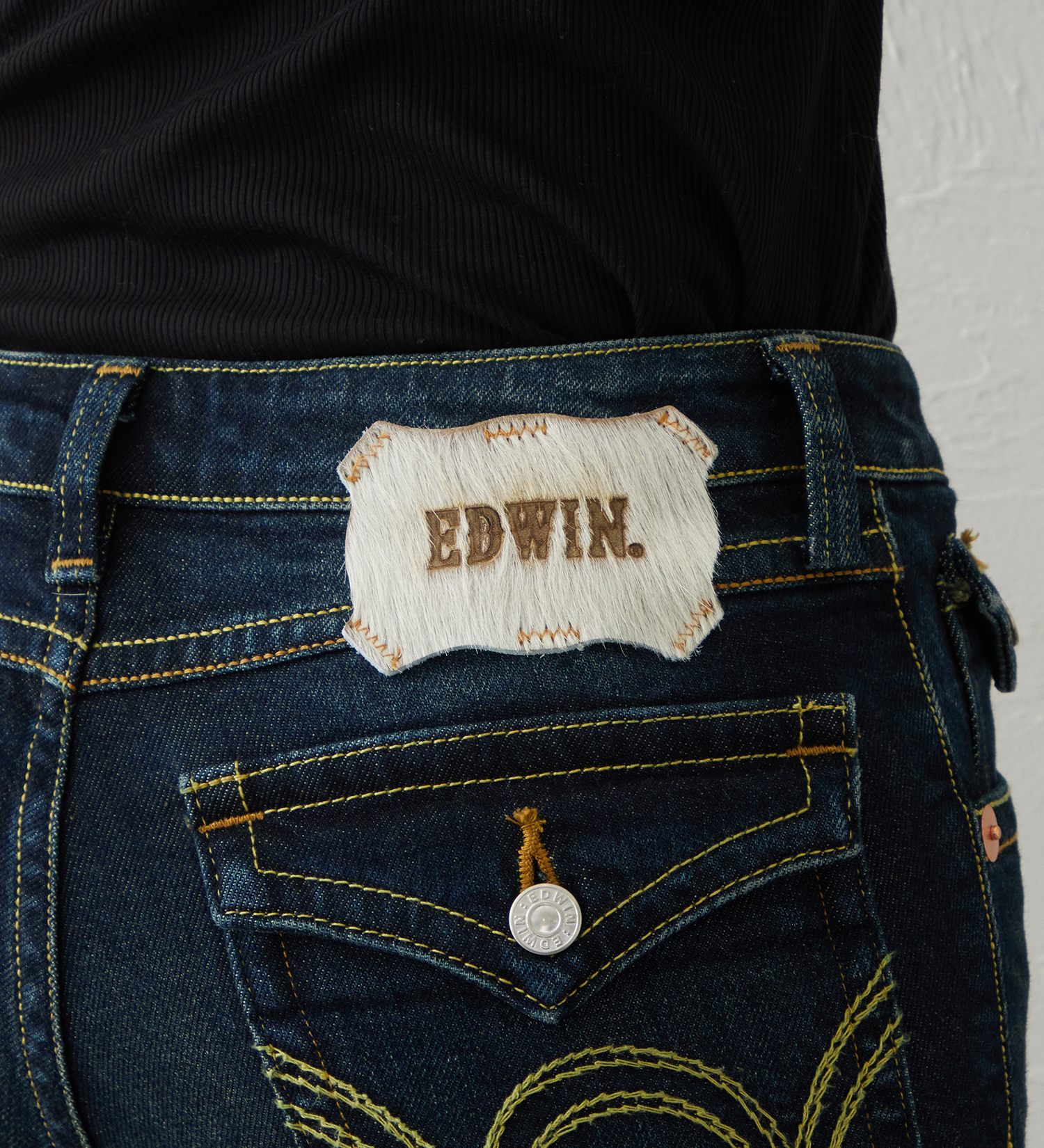 EDWIN(エドウイン)のEDWIN LADIES TIME CODE 00s クラフトステッチ フレアデニムパンツ|パンツ/デニム / ジーンズパンツ/レディース|濃色ブルー