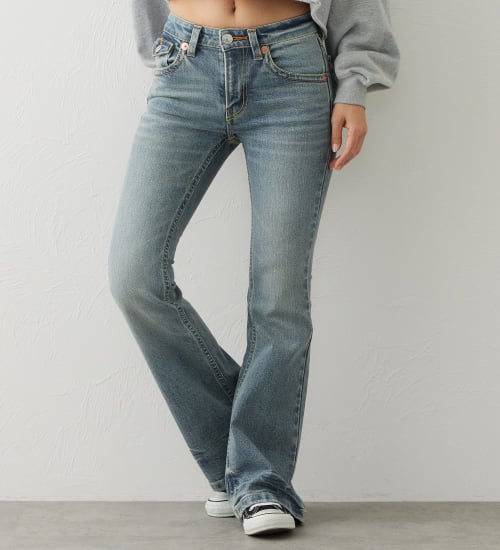 EDWIN(エドウイン)のEDWIN LADIES TIME CODE 00s クラフトステッチ フレアデニムパンツ|パンツ/デニム / ジーンズパンツ/レディース|淡色ブルー