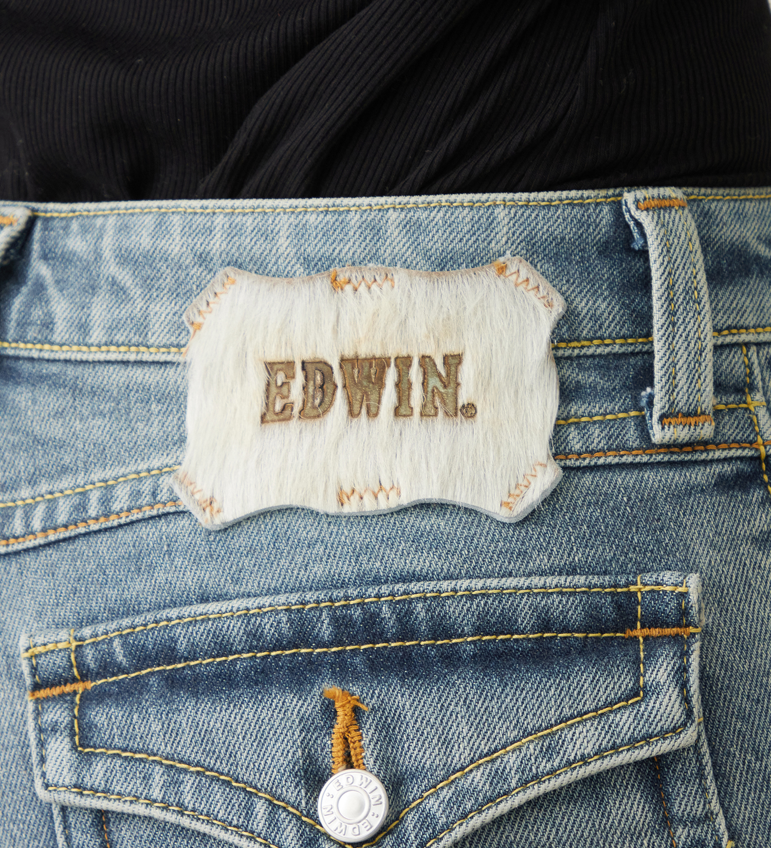 EDWIN(エドウイン)のEDWIN LADIES TIME CODE 00s クラフトステッチ フレアデニムパンツ|パンツ/デニム / ジーンズパンツ/レディース|淡色ブルー