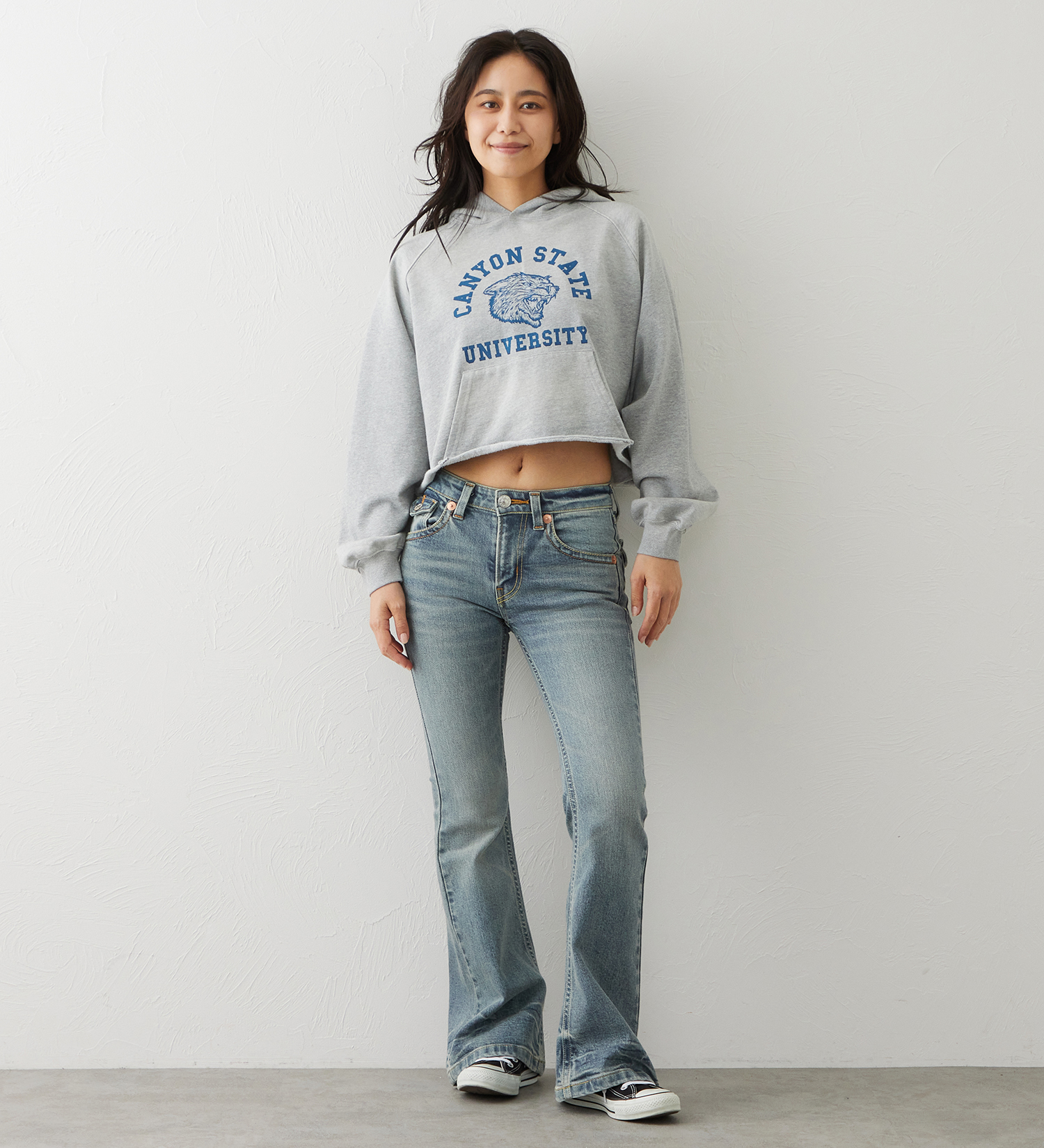 EDWIN(エドウイン)のEDWIN LADIES TIME CODE 00s クラフトステッチ フレアデニムパンツ|パンツ/デニム / ジーンズパンツ/レディース|淡色ブルー