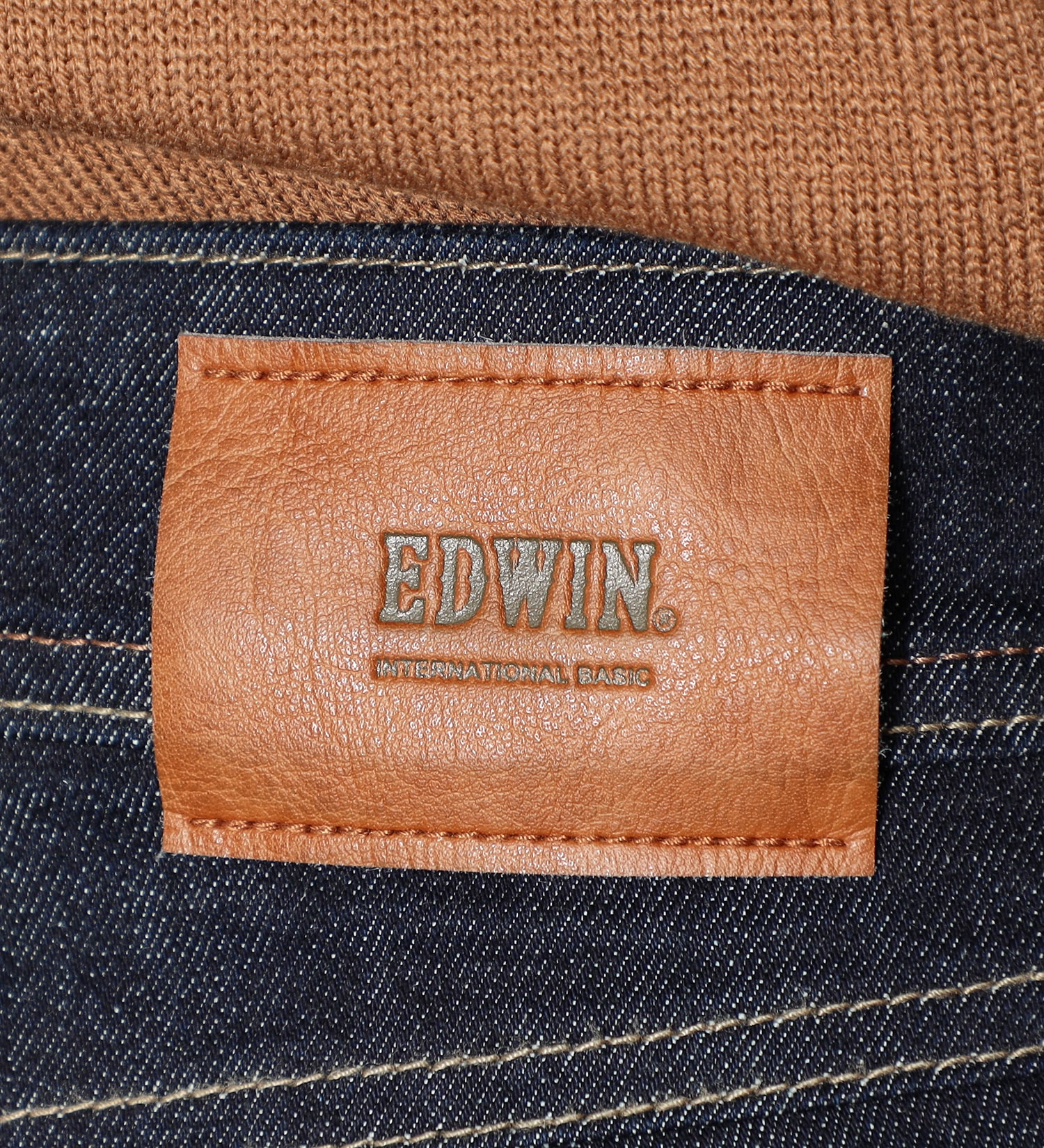 EDWIN(エドウイン)の【決算SALE】EDWIN LADIES インターナショナルベーシック 股上深め すっきりストレートパンツ|パンツ/デニムパンツ/レディース|インディゴブルー