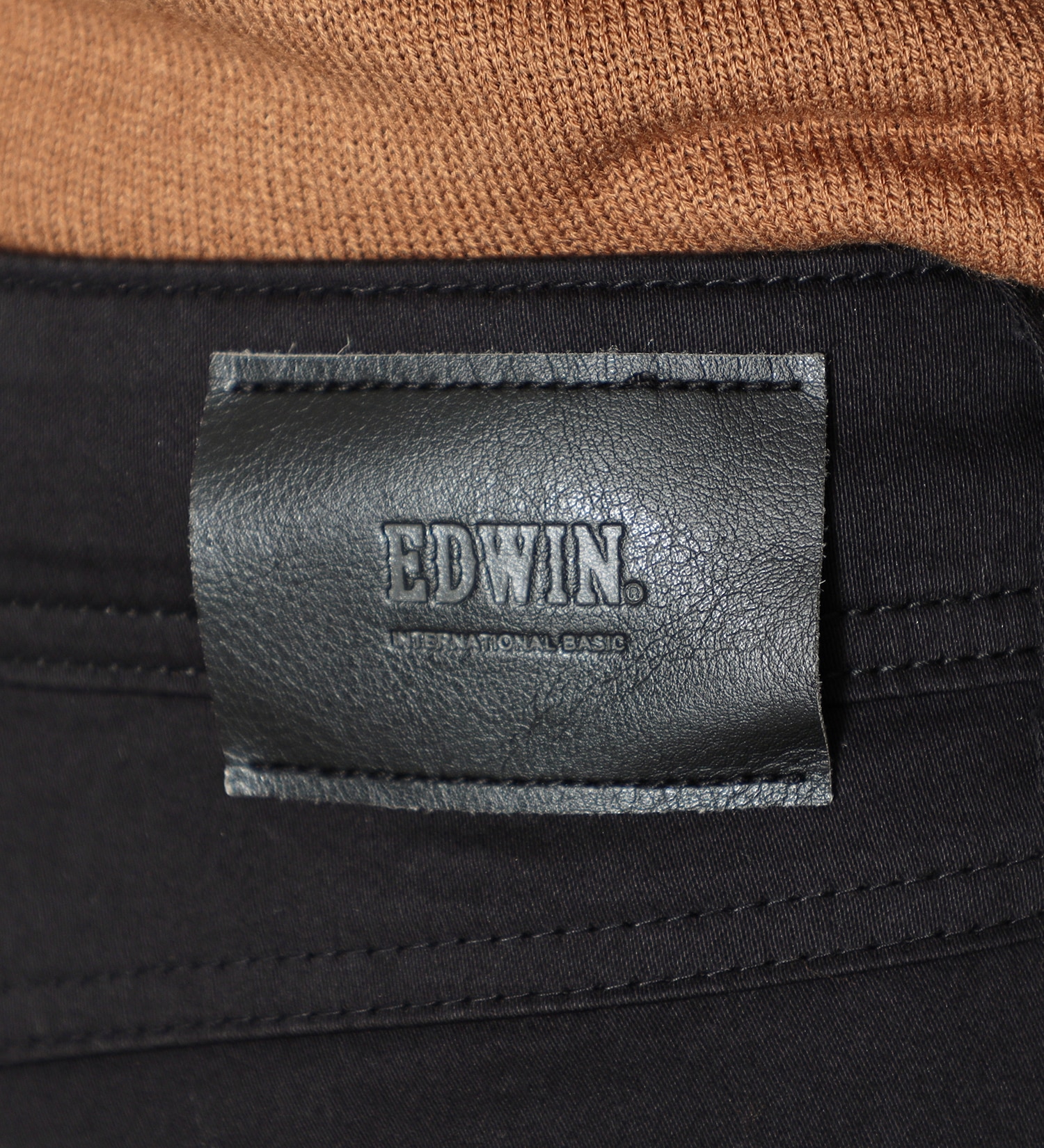 EDWIN(エドウイン)のEDWIN LADIES インターナショナルベーシック 股上深め ゆったりストレートパンツ|パンツ/パンツ/レディース|ブラック