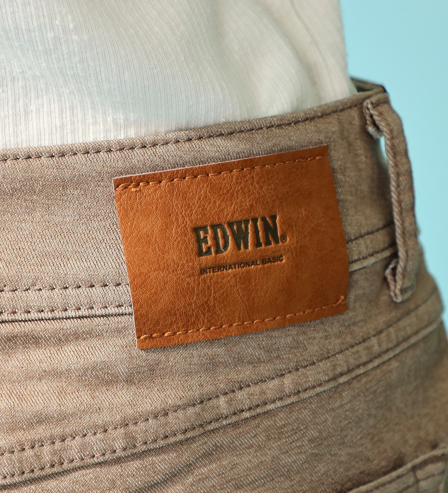 EDWIN(エドウイン)のEDWIN LADIES インターナショナルベーシック ゆったりストレートパンツ|パンツ/パンツ/レディース|カーキブラウン