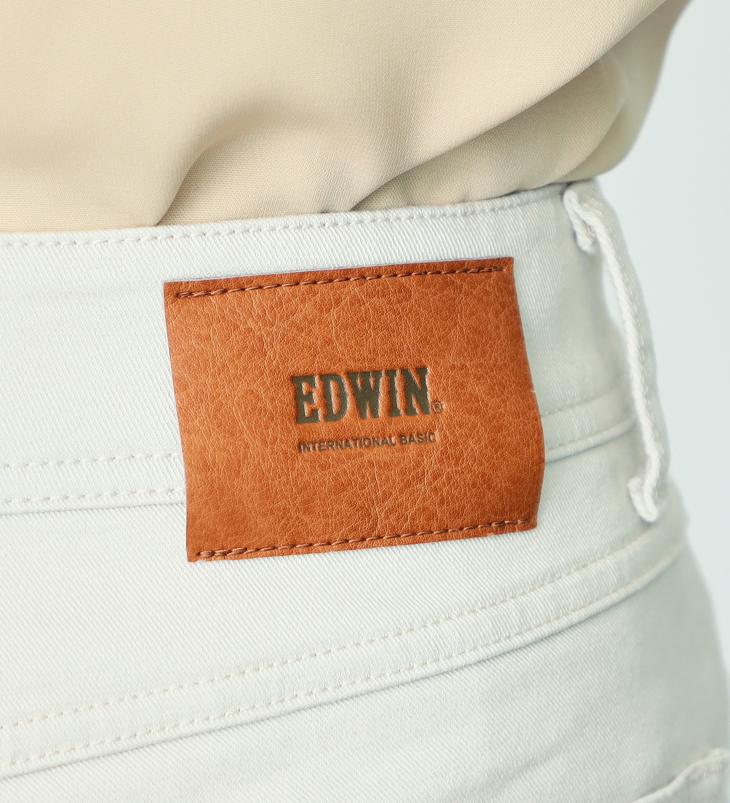 EDWIN(エドウイン)のEDWIN LADIES インターナショナルベーシック ゆったりストレートパンツ|パンツ/パンツ/レディース|アイボリー