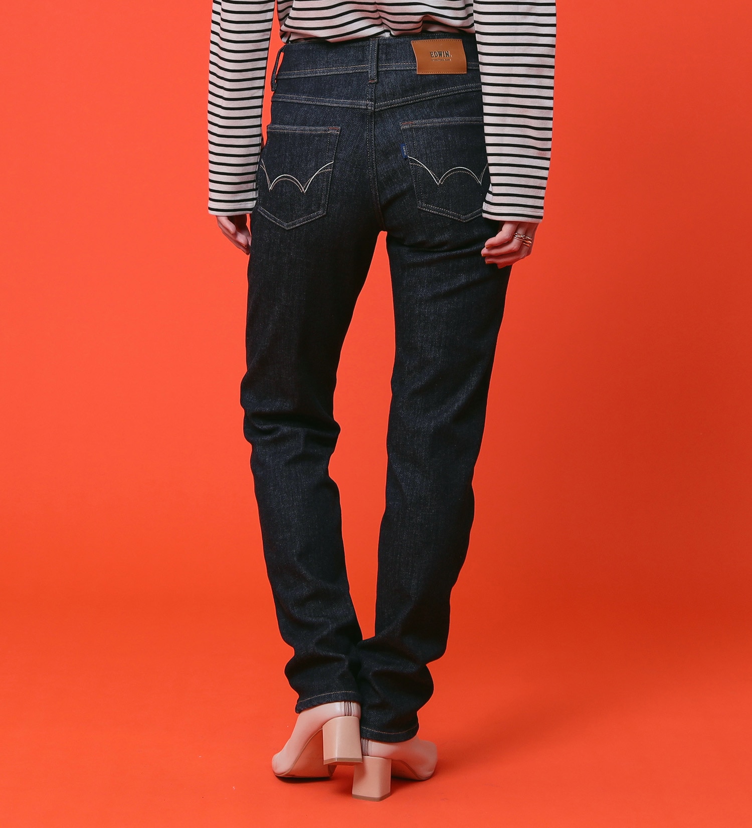 EDWIN(エドウイン)の【予約P】EDWIN LADIES 『裏フリースであったかい。』インターナショナルベーシックBODY FIREゆったりストレートデニムパンツ【冬用】【暖】|パンツ/デニム / ジーンズパンツ/レディース|インディゴブルー
