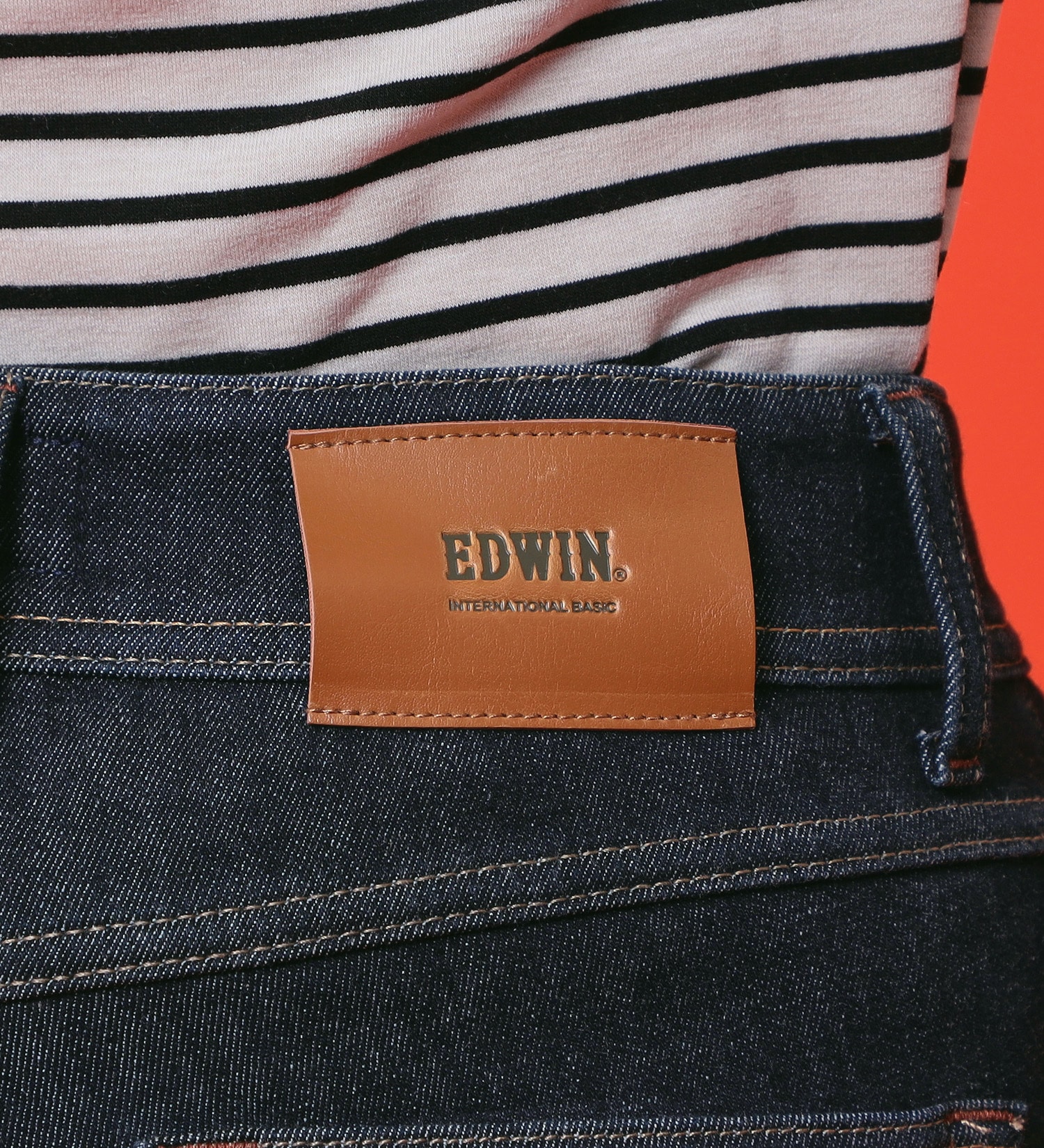 EDWIN(エドウイン)の【予約P】EDWIN LADIES 『裏フリースであったかい。』インターナショナルベーシックBODY FIREゆったりストレートデニムパンツ【冬用】【暖】|パンツ/デニム / ジーンズパンツ/レディース|インディゴブルー