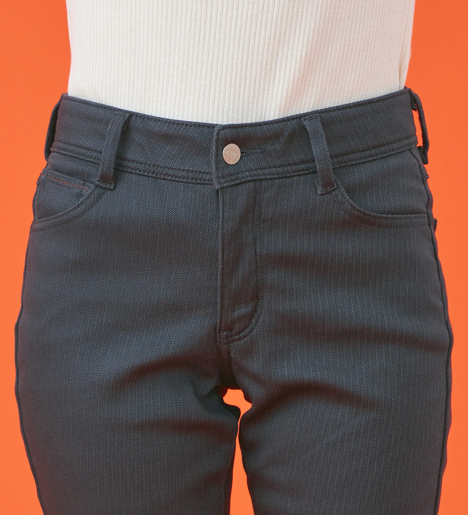 EDWIN(エドウイン)の【予約P】EDWIN LADIES 『裏フリースであったかい。』インターナショナルベーシックBODY FIREゆったりストレートデニムパンツ【冬用】【暖】|パンツ/パンツ/レディース|グレー