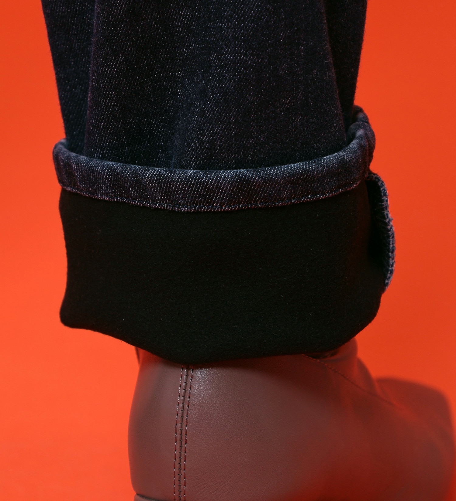 EDWIN(エドウイン)の【予約P】EDWIN LADIES 『裏フリースであったかい。』インターナショナルベーシックBODY FIREゆったりストレートデニムパンツ【冬用】【暖】|パンツ/デニム / ジーンズパンツ/レディース|濃色ブルー