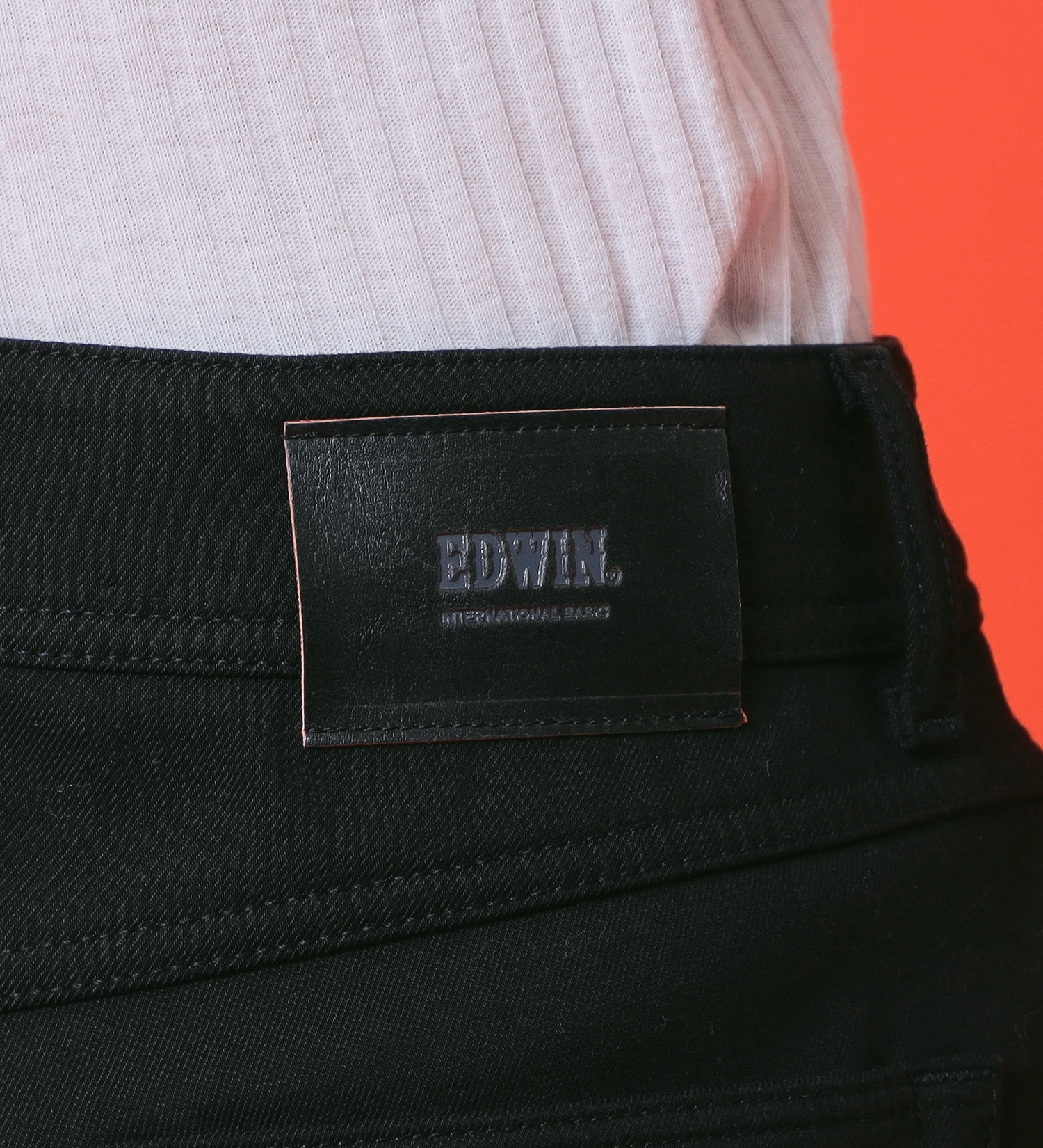 EDWIN(エドウイン)の【予約P】EDWIN LADIES 『裏フリースであったかい。』インターナショナルベーシックBODY FIREゆったりストレートデニムパンツ【冬用】【暖】|パンツ/パンツ/レディース|ブラック