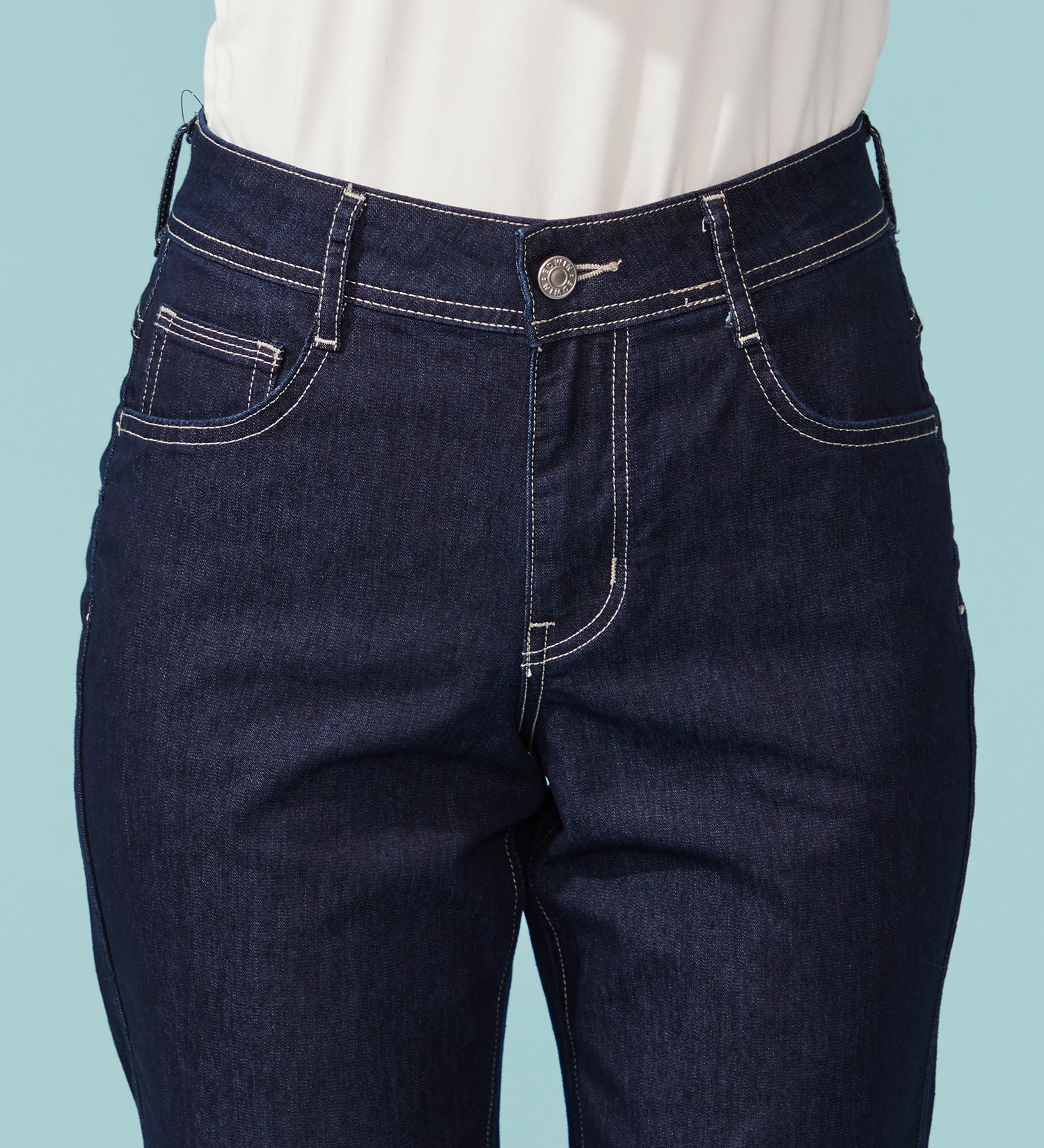 EDWIN(エドウイン)の【予約P】EDWIN LADIES インターナショナルベーシック COOL 股上深め 脚まわりゆったりストレートデニムパンツ【涼】|パンツ/デニム / ジーンズパンツ/レディース|インディゴブルー