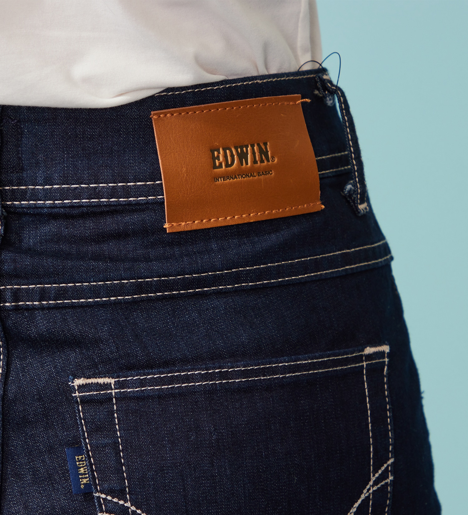 EDWIN(エドウイン)の【予約P】EDWIN LADIES インターナショナルベーシック COOL 股上深め 脚まわりゆったりストレートデニムパンツ【涼】|パンツ/デニム / ジーンズパンツ/レディース|インディゴブルー