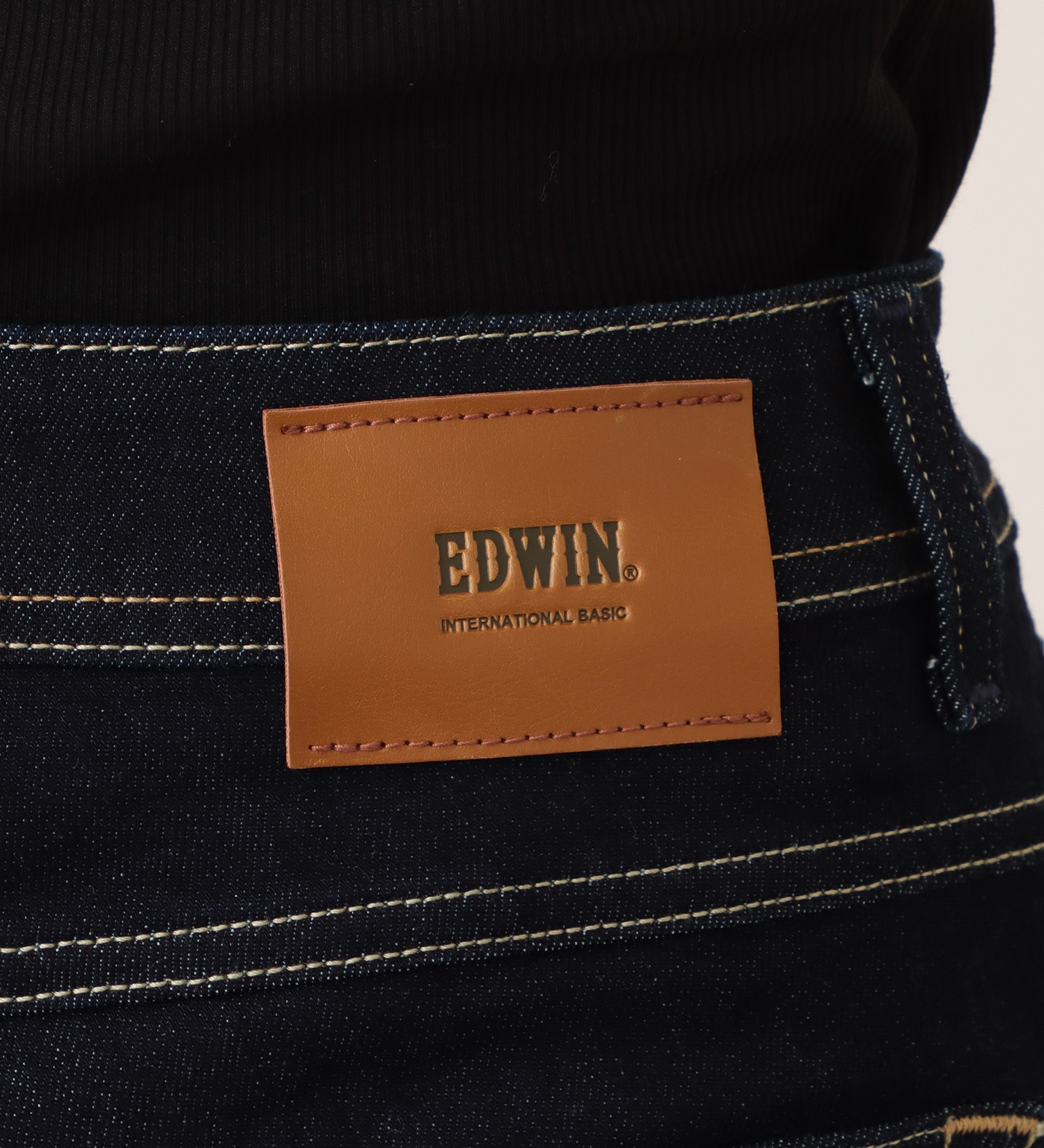 EDWIN(エドウイン)のEDWIN LADIES インターナショナルベーシック すっきりストレートデニムパンツ|パンツ/デニム / ジーンズパンツ/レディース|インディゴブルー