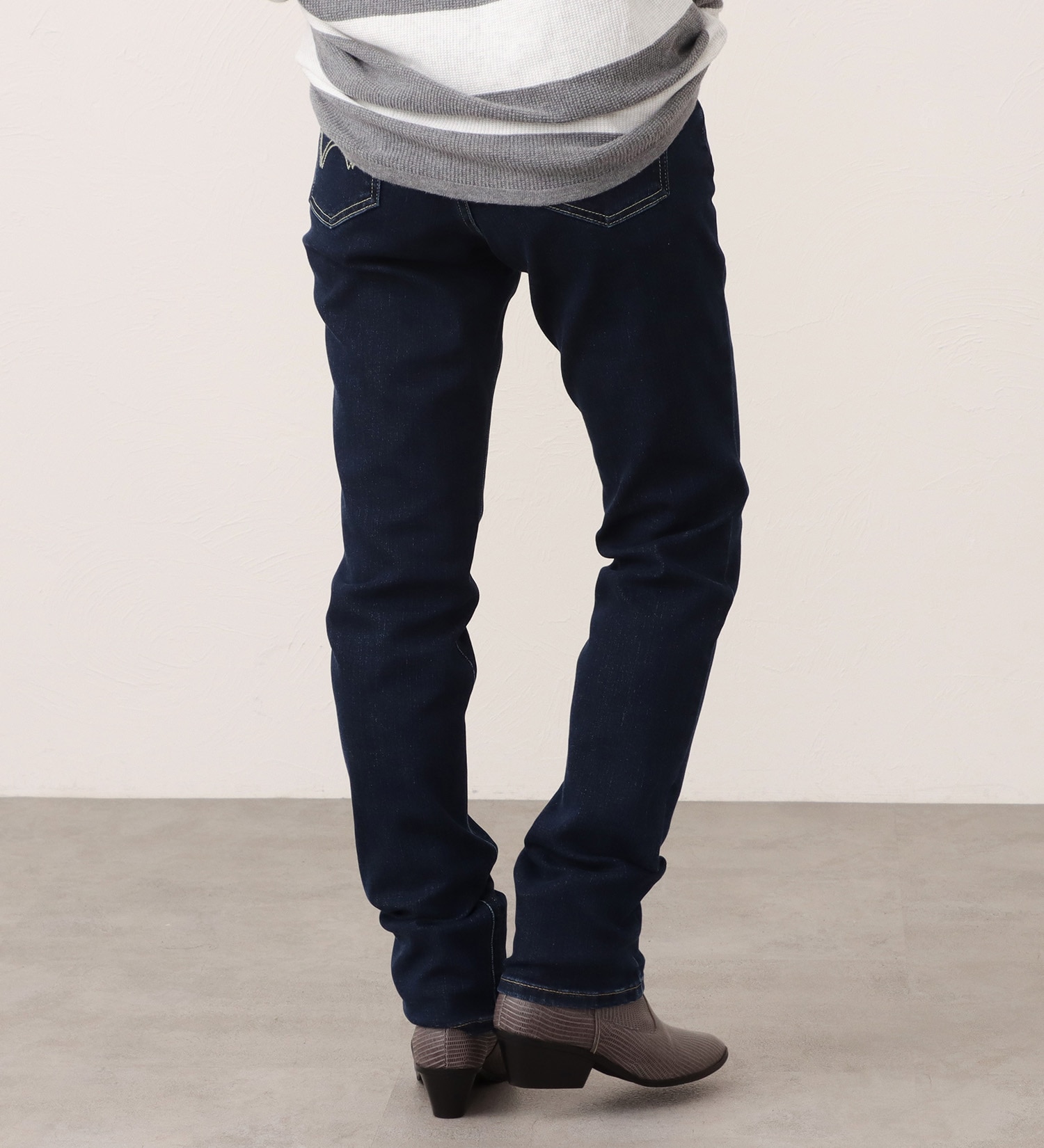 EDWIN(エドウイン)のEDWIN LADIES インターナショナルベーシック すっきりストレートデニムパンツ|パンツ/デニム / ジーンズパンツ/レディース|濃色ブルー