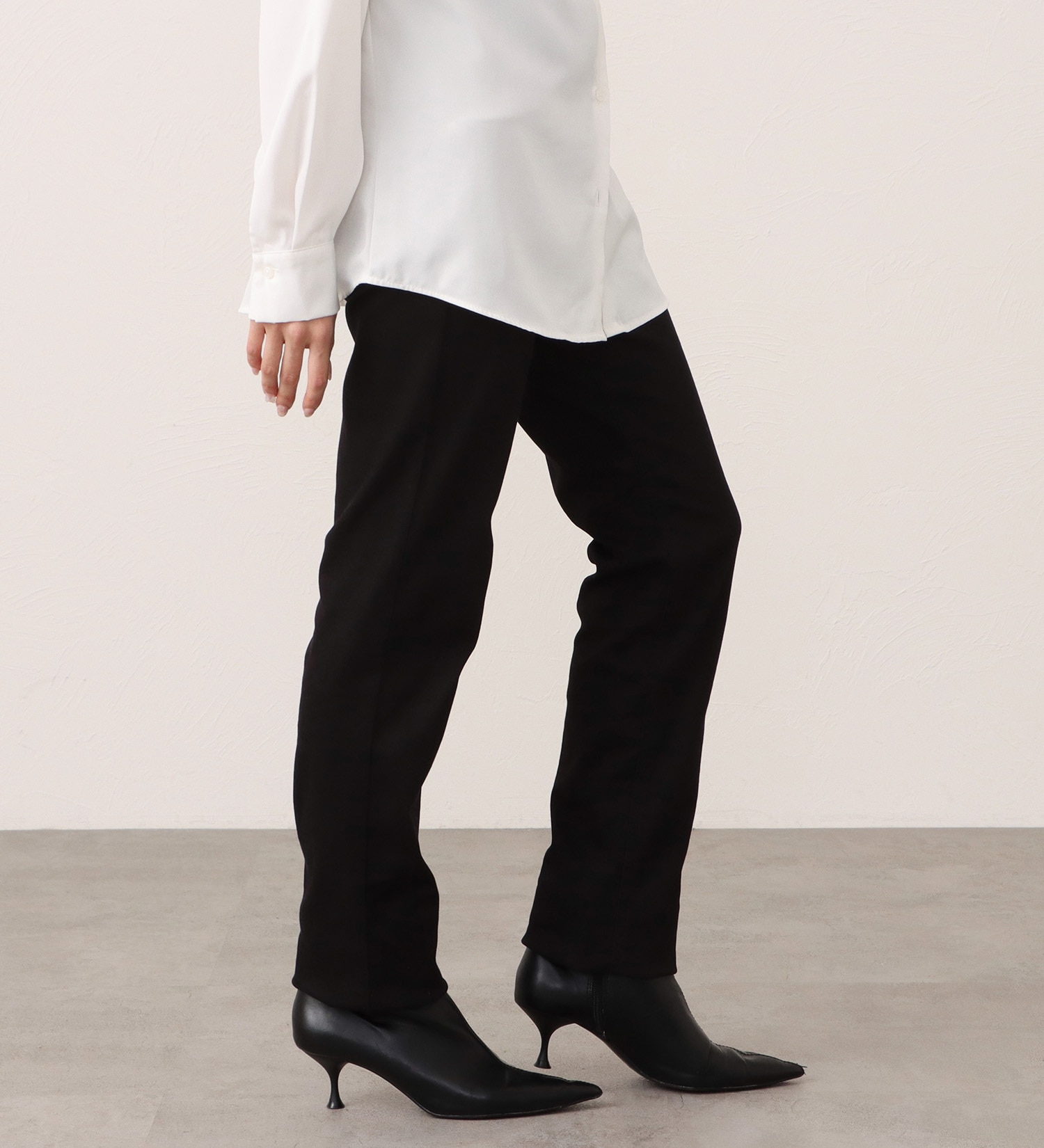 EDWIN(エドウイン)のEDWIN LADIES インターナショナルベーシック すっきりストレートデニムパンツ|パンツ/デニム / ジーンズパンツ/レディース|ブラック