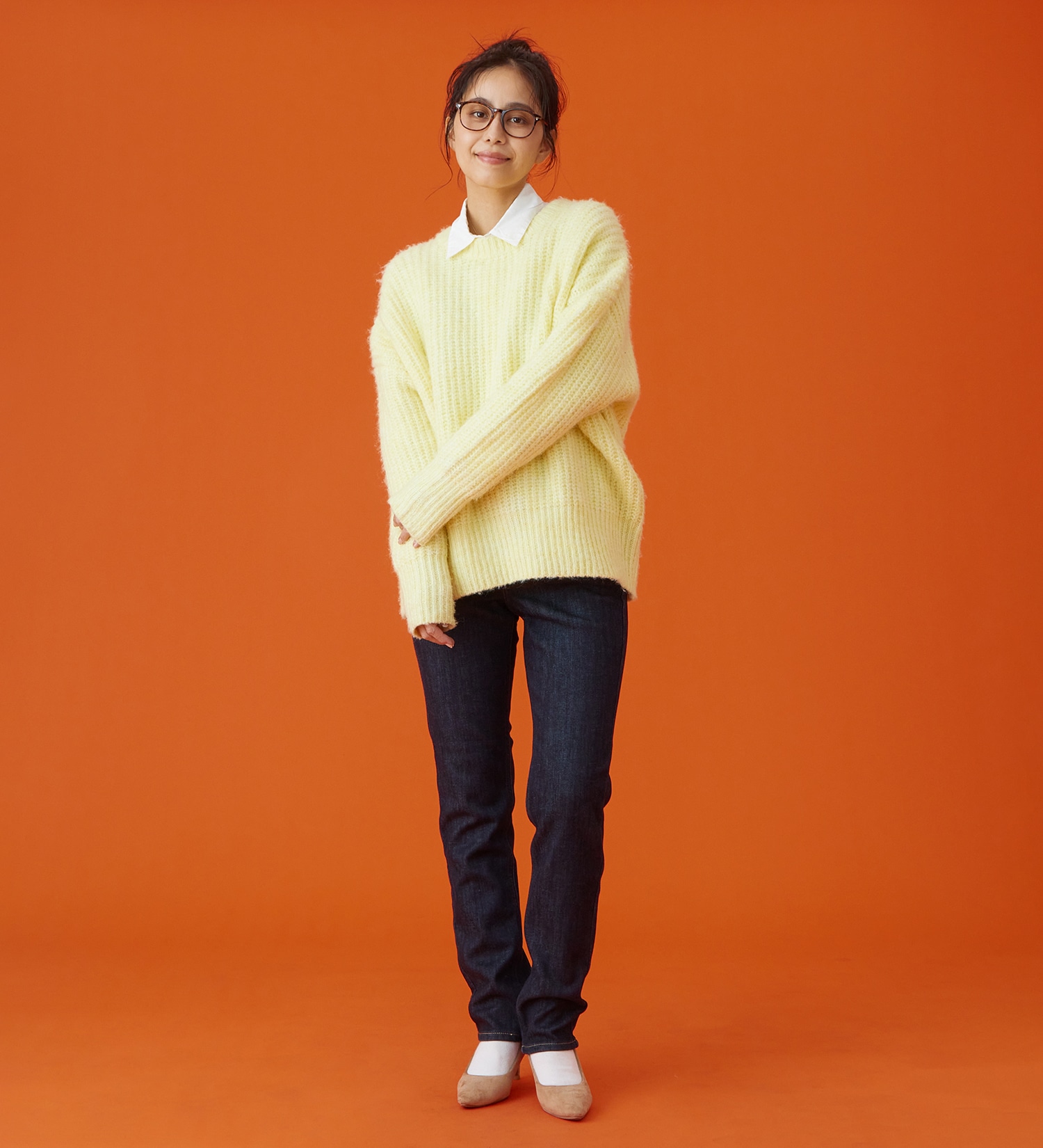 EDWIN(エドウイン)の【予約P】EDWIN LADIES インターナショナルベーシック  BODY FIREすっきりストレートデニムパンツ【暖/冬用】|パンツ/デニム / ジーンズパンツ/レディース|インディゴブルー