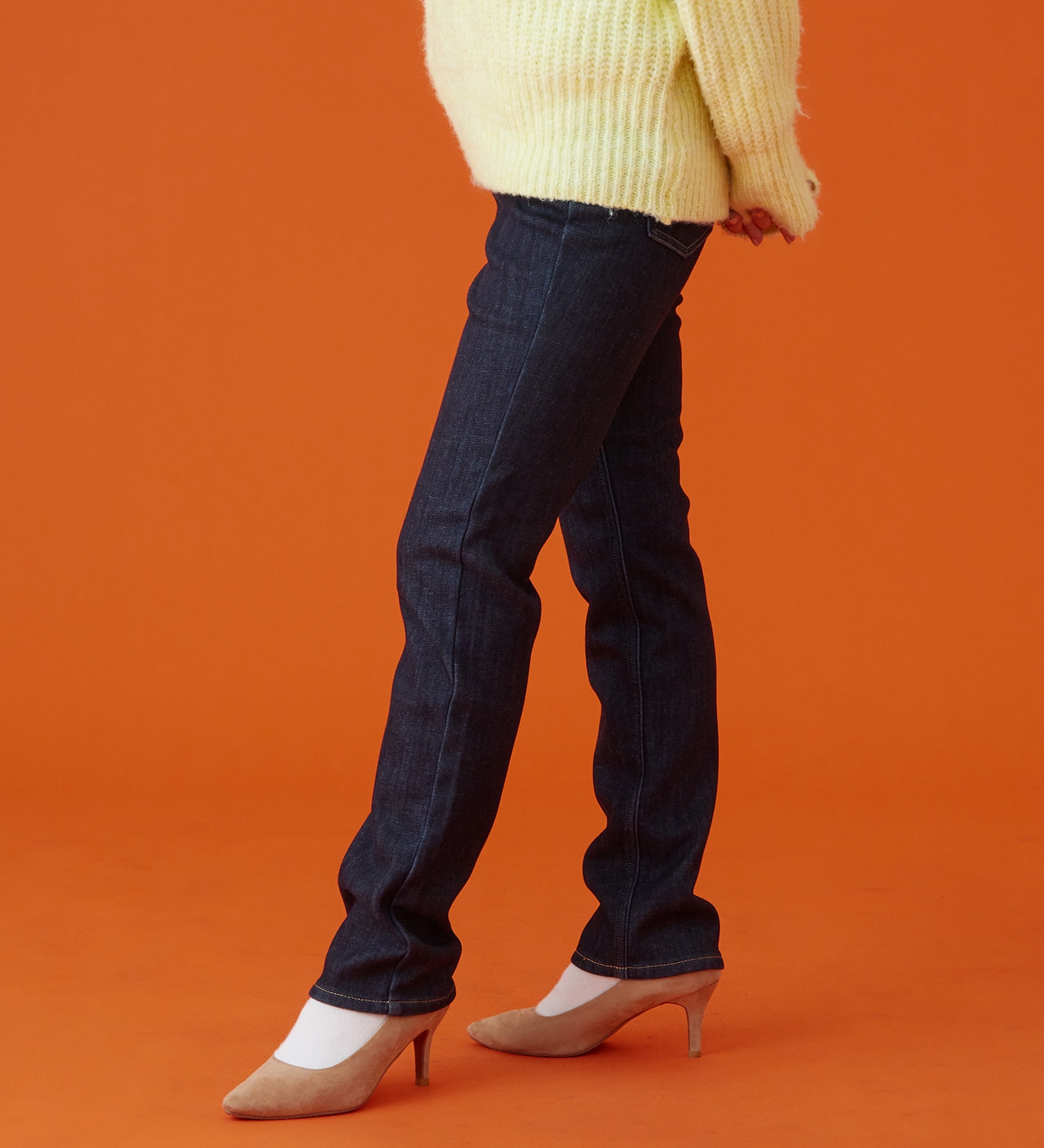 EDWIN(エドウイン)の【予約P】EDWIN LADIES インターナショナルベーシック  BODY FIREすっきりストレートデニムパンツ【暖/冬用】|パンツ/デニム / ジーンズパンツ/レディース|インディゴブルー