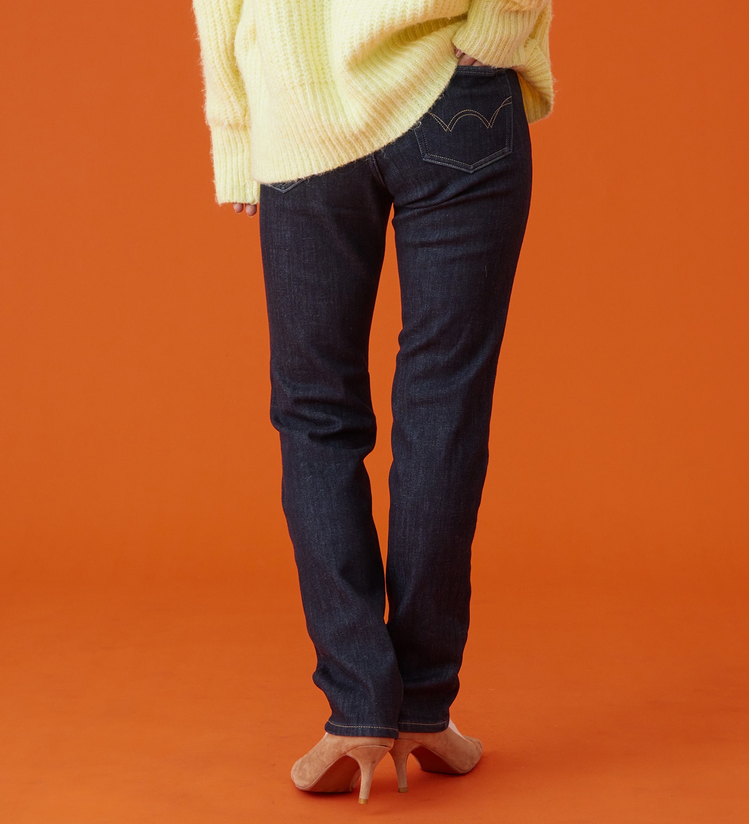 EDWIN(エドウイン)の【予約P】EDWIN LADIES インターナショナルベーシック  BODY FIREすっきりストレートデニムパンツ【暖/冬用】|パンツ/デニム / ジーンズパンツ/レディース|インディゴブルー