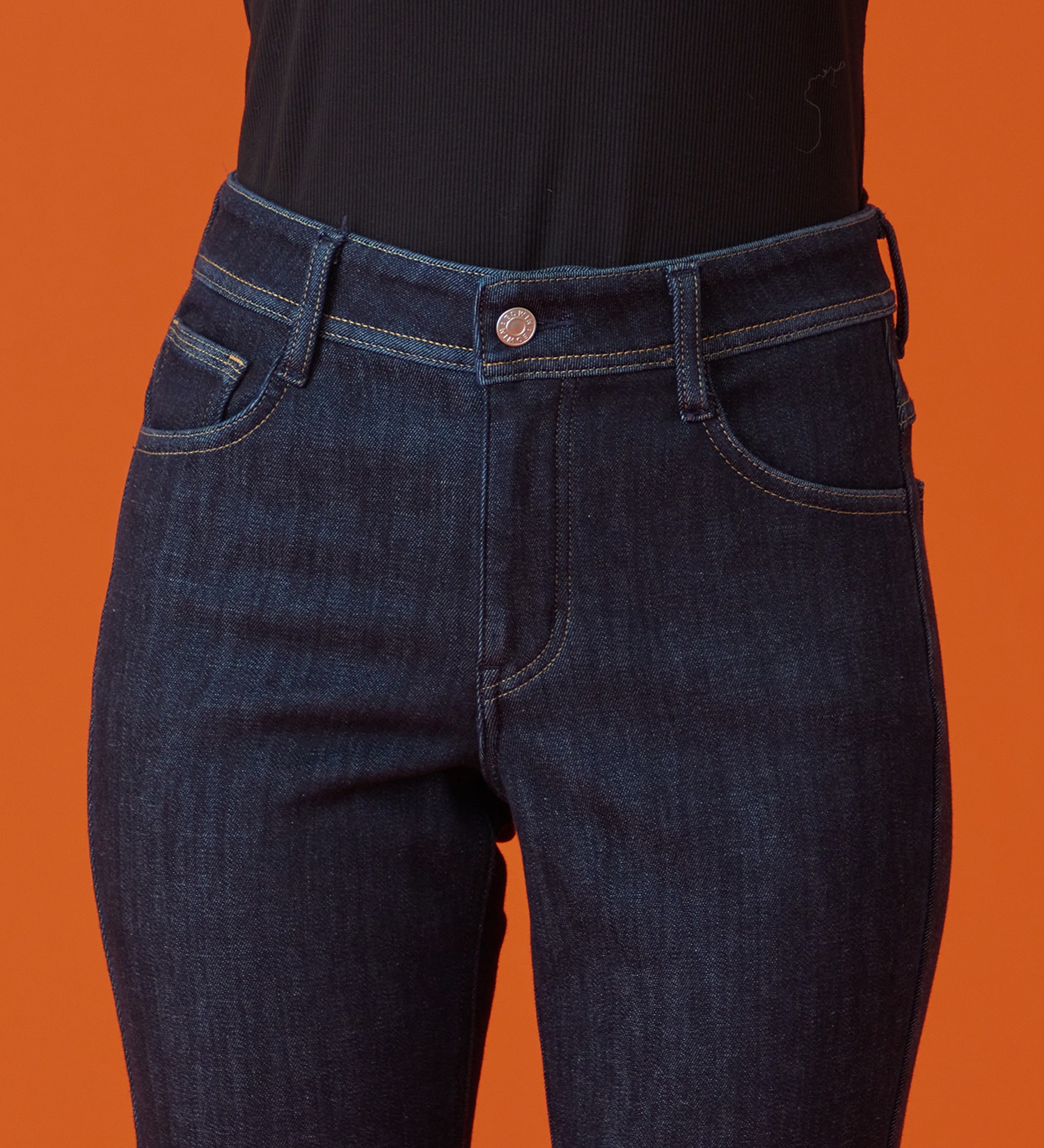 EDWIN(エドウイン)の【予約P】EDWIN LADIES インターナショナルベーシック  BODY FIREすっきりストレートデニムパンツ【暖/冬用】|パンツ/デニム / ジーンズパンツ/レディース|インディゴブルー