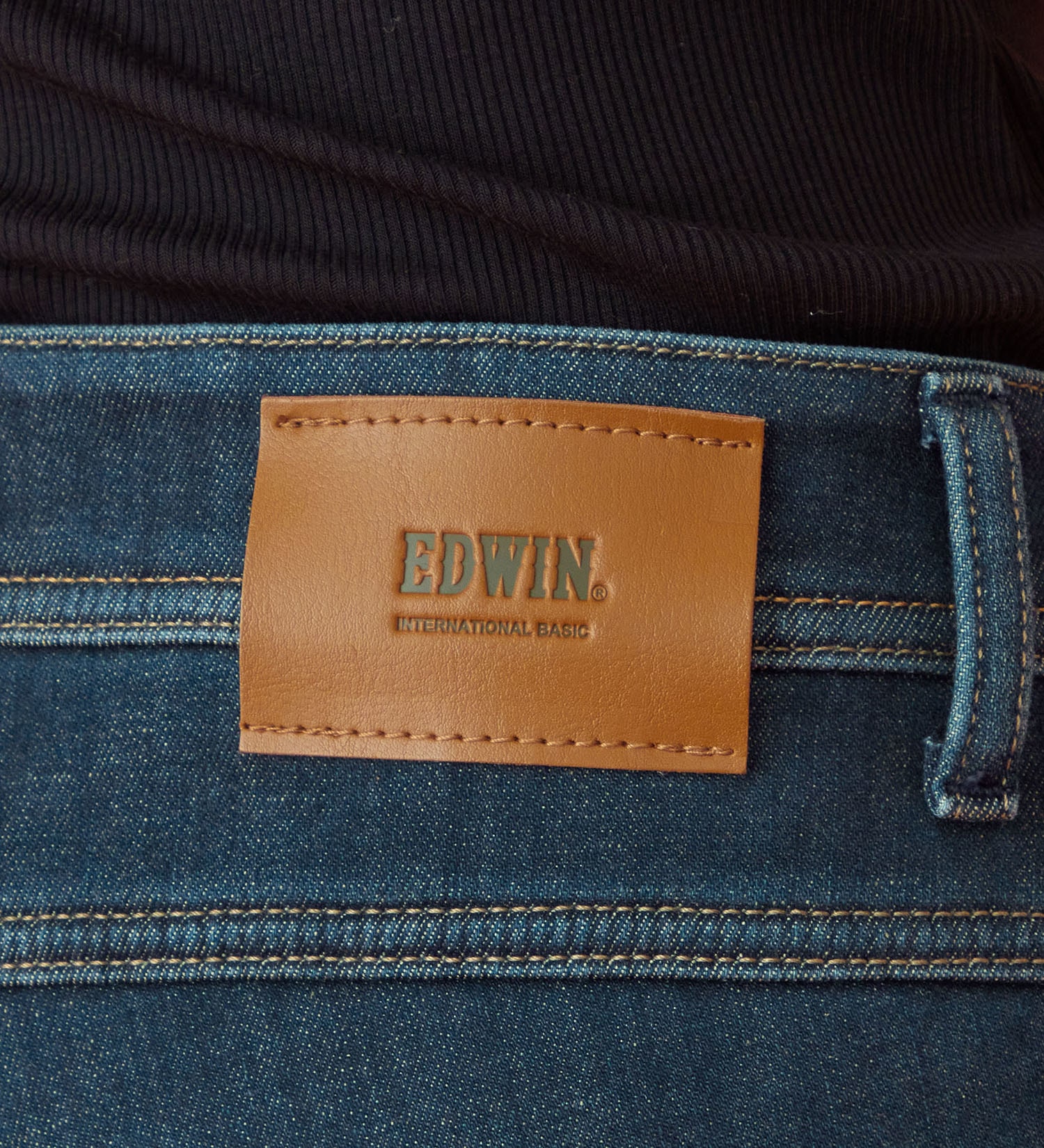 EDWIN(エドウイン)の【予約P】EDWIN LADIES インターナショナルベーシック BODY FIREすっきりストレートデニムパンツ【暖/冬用】|パンツ/デニム / ジーンズパンツ/レディース|濃色ブルー