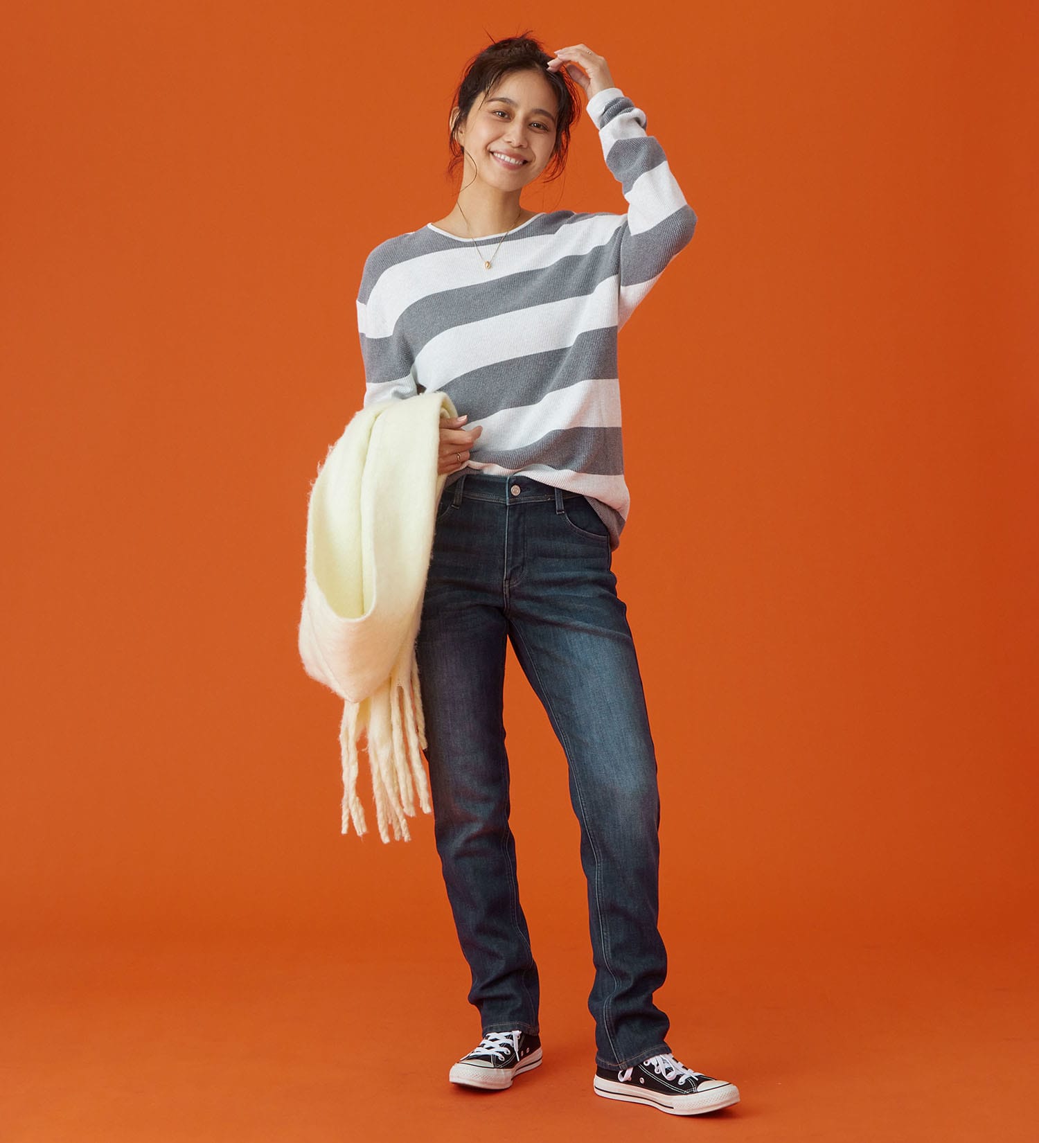 EDWIN(エドウイン)の【予約P】EDWIN LADIES インターナショナルベーシック BODY FIREすっきりストレートデニムパンツ【暖/冬用】|パンツ/デニム / ジーンズパンツ/レディース|濃色ブルー