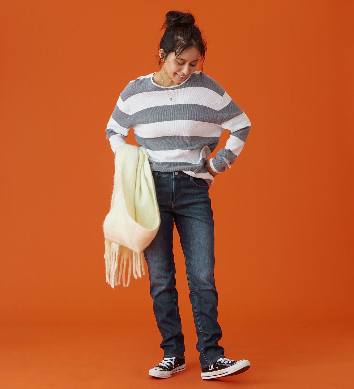 EDWIN(エドウイン)の【予約P】EDWIN LADIES インターナショナルベーシック BODY FIREすっきりストレートデニムパンツ【暖/冬用】|パンツ/デニム / ジーンズパンツ/レディース|濃色ブルー