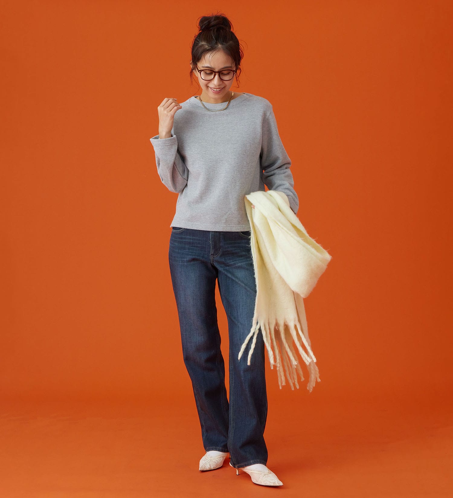EDWIN(エドウイン)の【予約P】EDWIN LADIES インターナショナルベーシック BODY FIREすっきりストレートデニムパンツ【暖/冬用】|パンツ/デニム / ジーンズパンツ/レディース|濃色ブルー