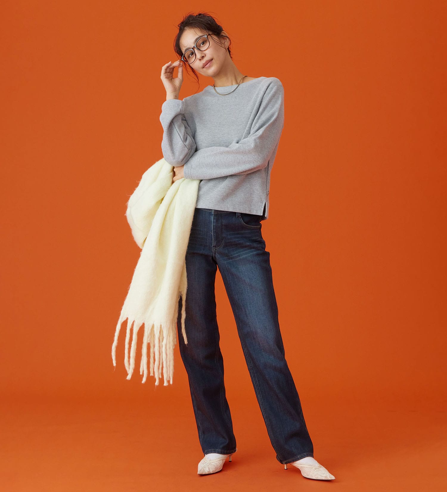 EDWIN(エドウイン)の【予約P】EDWIN LADIES インターナショナルベーシック BODY FIREすっきりストレートデニムパンツ【暖/冬用】|パンツ/デニム / ジーンズパンツ/レディース|濃色ブルー