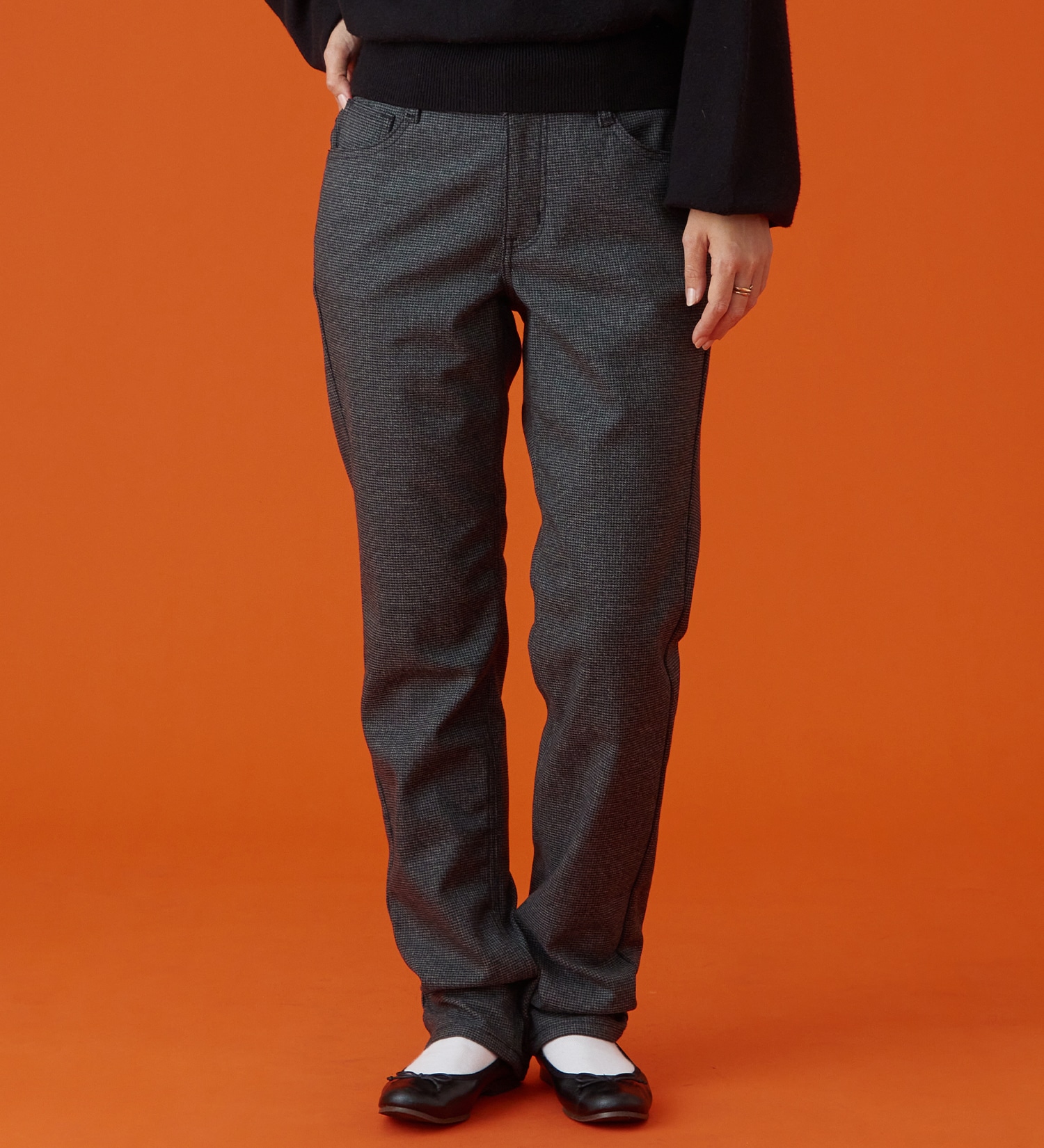 EDWIN(エドウイン)の【予約P】EDWIN LADIES インターナショナルベーシック BODY FIREすっきりストレートデニムパンツ【暖/冬用】|パンツ/デニム / ジーンズパンツ/レディース|グレー系その他