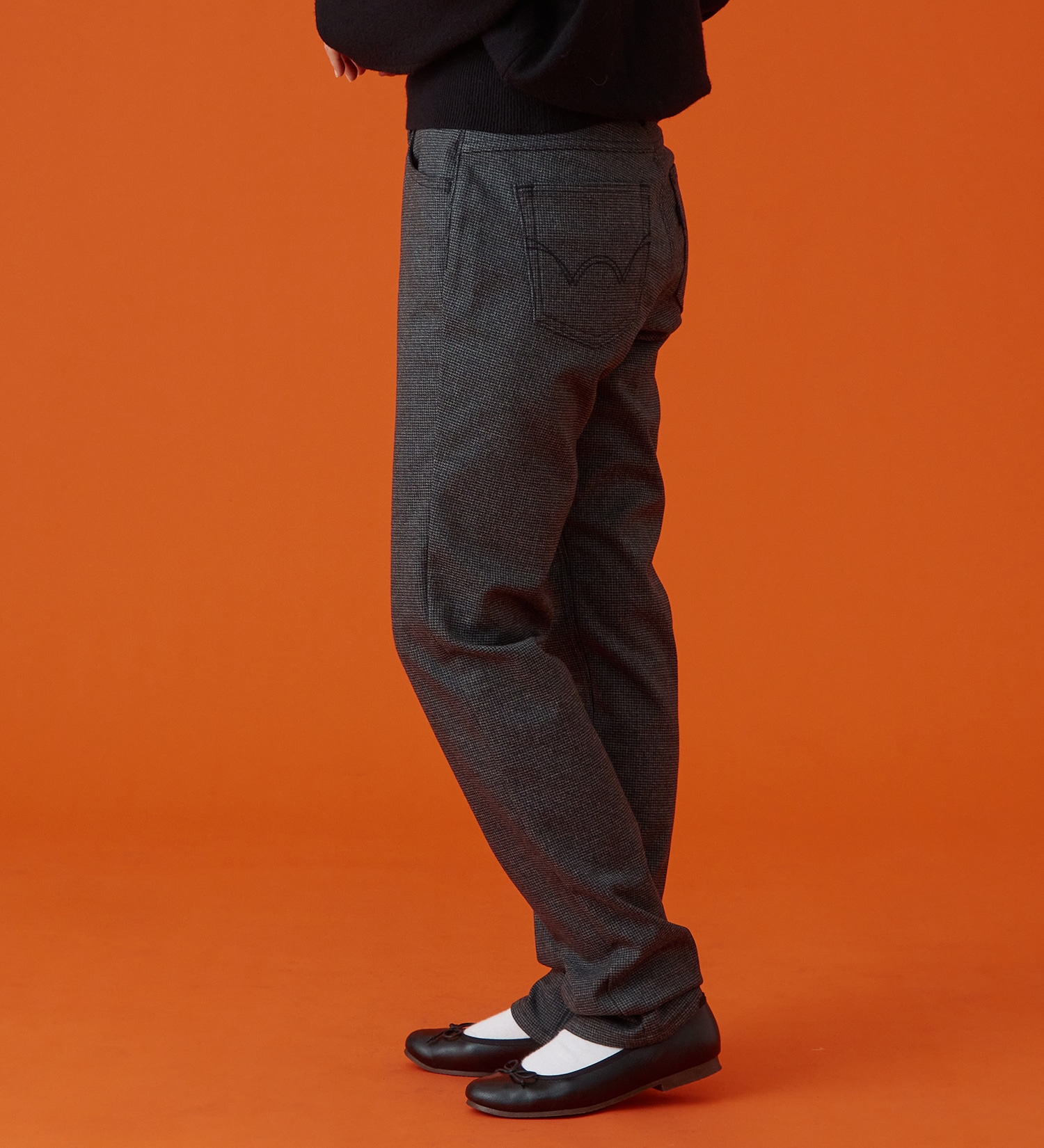 EDWIN(エドウイン)の【予約P】EDWIN LADIES インターナショナルベーシック BODY FIREすっきりストレートデニムパンツ【暖/冬用】|パンツ/デニム / ジーンズパンツ/レディース|グレー系その他