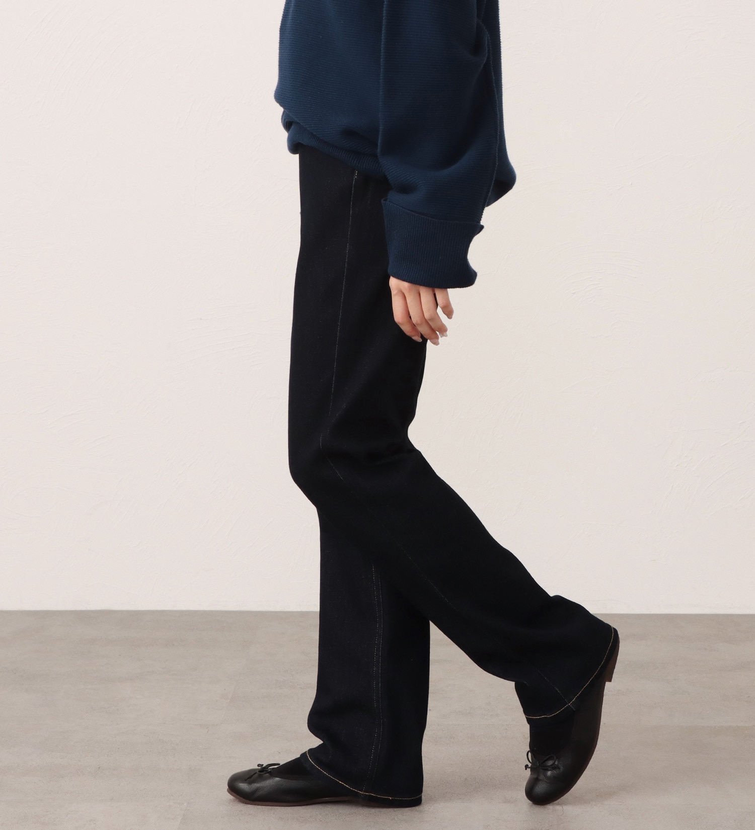 EDWIN(エドウイン)のEDWIN LADIES インターナショナルベーシック ゆったりストレートデニムパンツ|パンツ/デニム / ジーンズパンツ/レディース|インディゴブルー