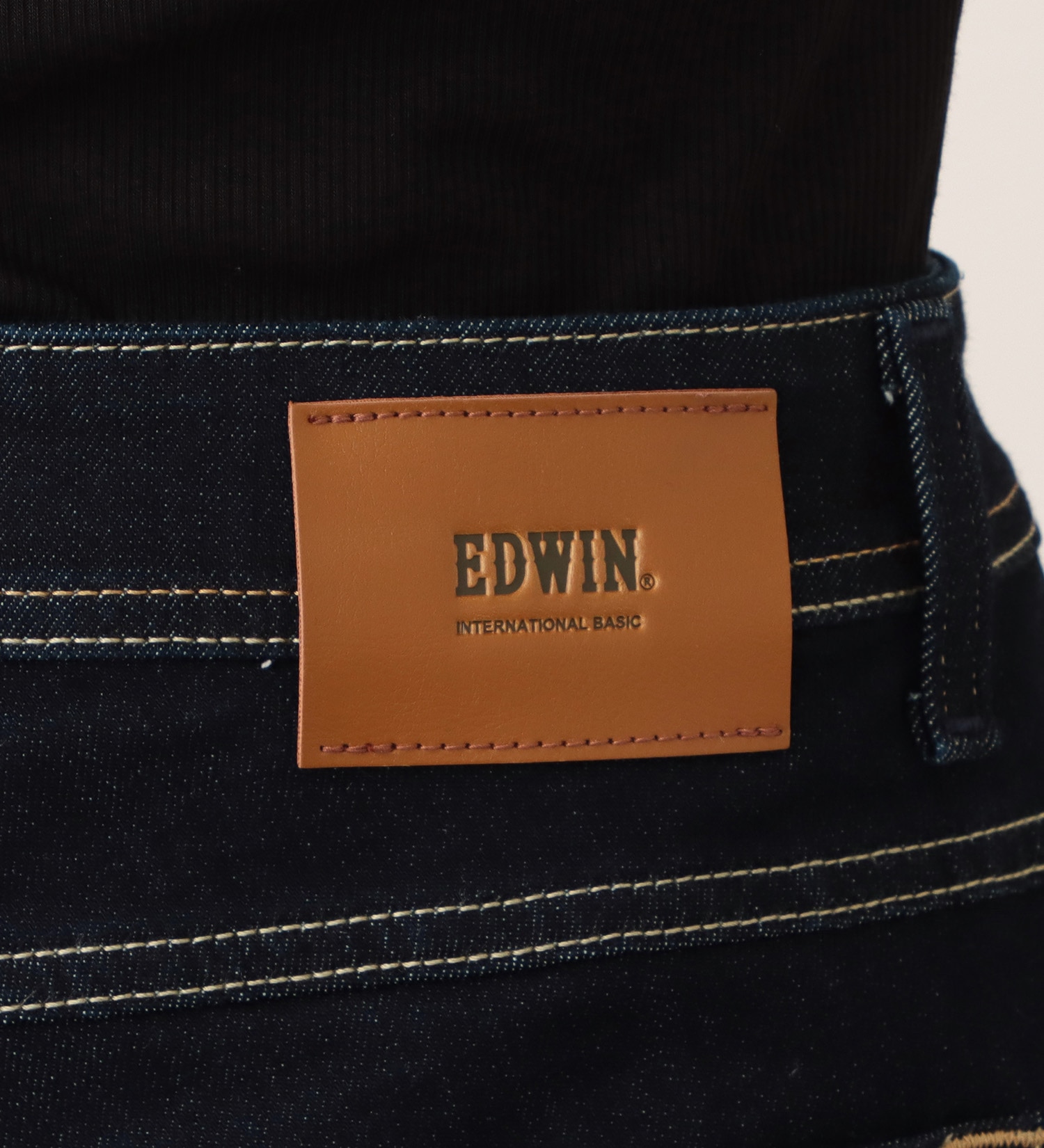 EDWIN(エドウイン)のEDWIN LADIES インターナショナルベーシック ゆったりストレートデニムパンツ|パンツ/デニム / ジーンズパンツ/レディース|インディゴブルー