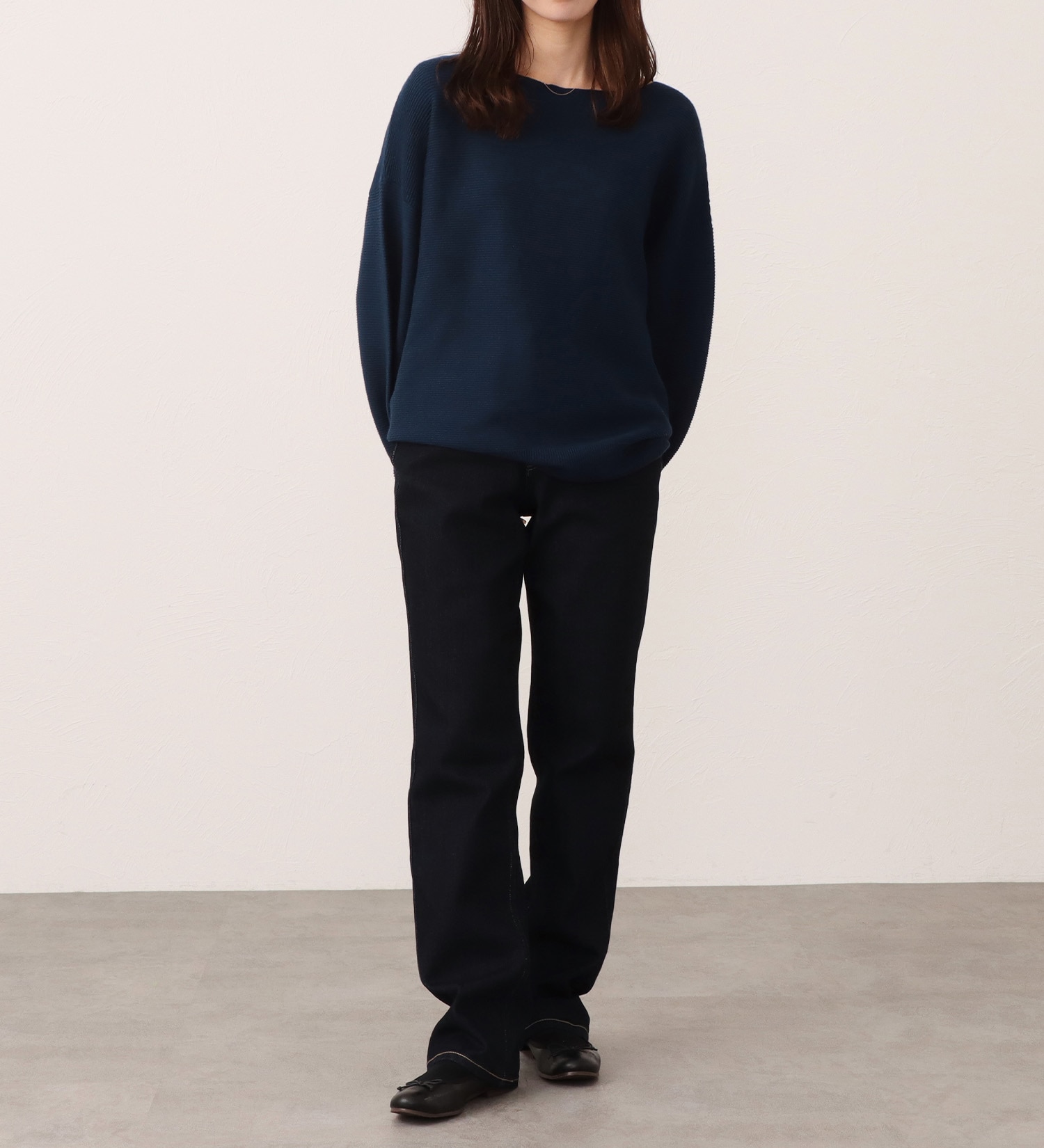 EDWIN(エドウイン)のEDWIN LADIES インターナショナルベーシック ゆったりストレートデニムパンツ|パンツ/デニム / ジーンズパンツ/レディース|インディゴブルー