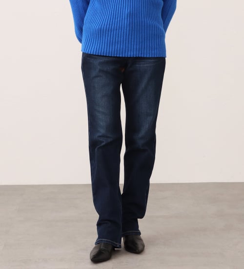 EDWIN LADIES インターナショナルベーシック ゆったりストレートデニムパンツ