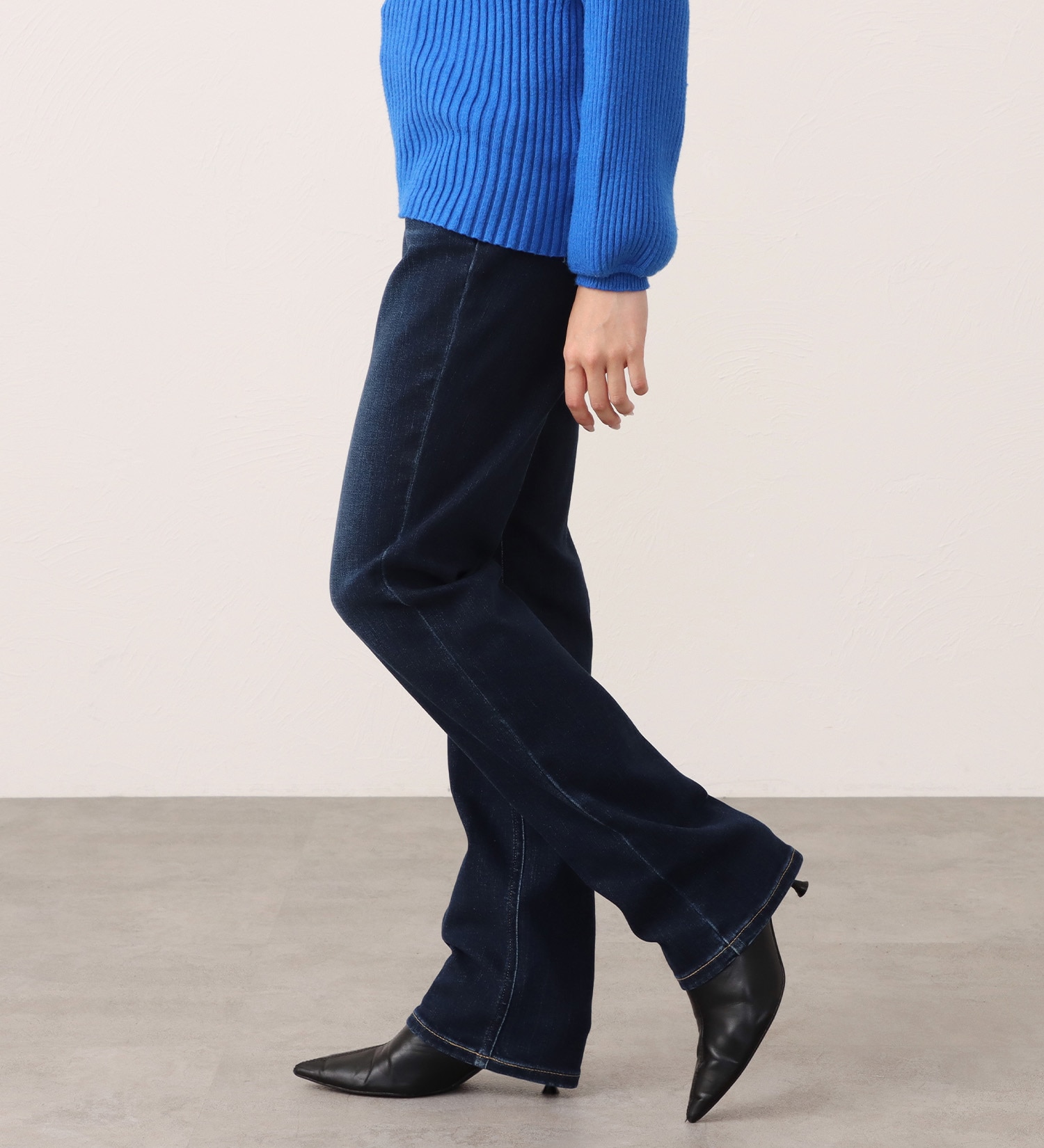 EDWIN(エドウイン)のEDWIN LADIES インターナショナルベーシック ゆったりストレートデニムパンツ|パンツ/デニム / ジーンズパンツ/レディース|濃色ブルー