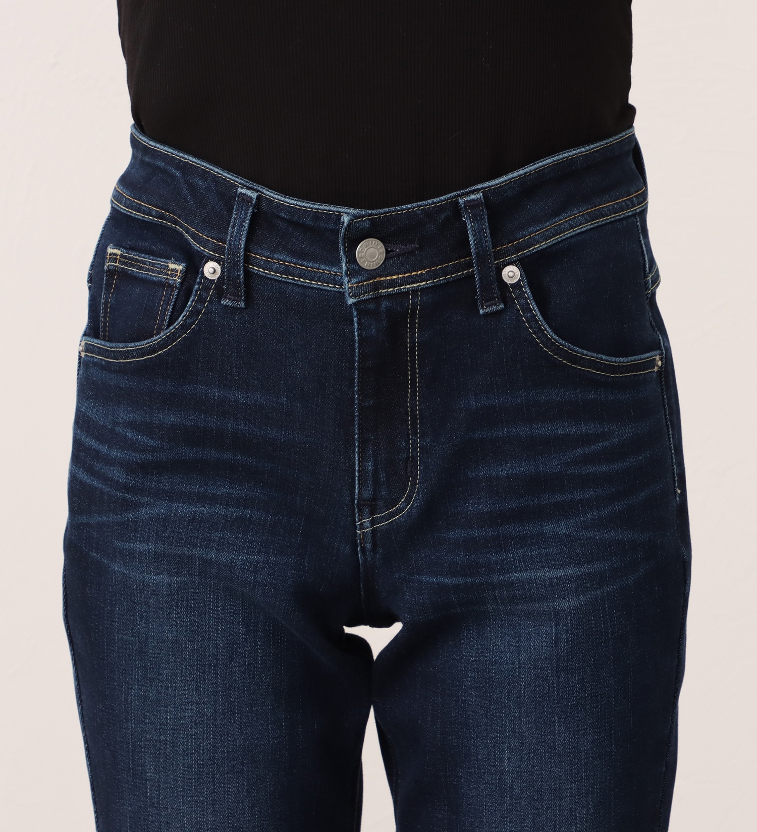 EDWIN(エドウイン)のEDWIN LADIES インターナショナルベーシック ゆったりストレートデニムパンツ|パンツ/デニム / ジーンズパンツ/レディース|濃色ブルー