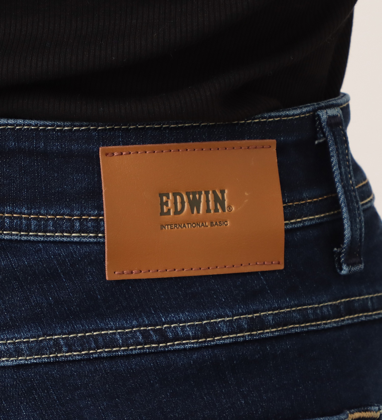 EDWIN(エドウイン)のEDWIN LADIES インターナショナルベーシック ゆったりストレートデニムパンツ|パンツ/デニム / ジーンズパンツ/レディース|濃色ブルー