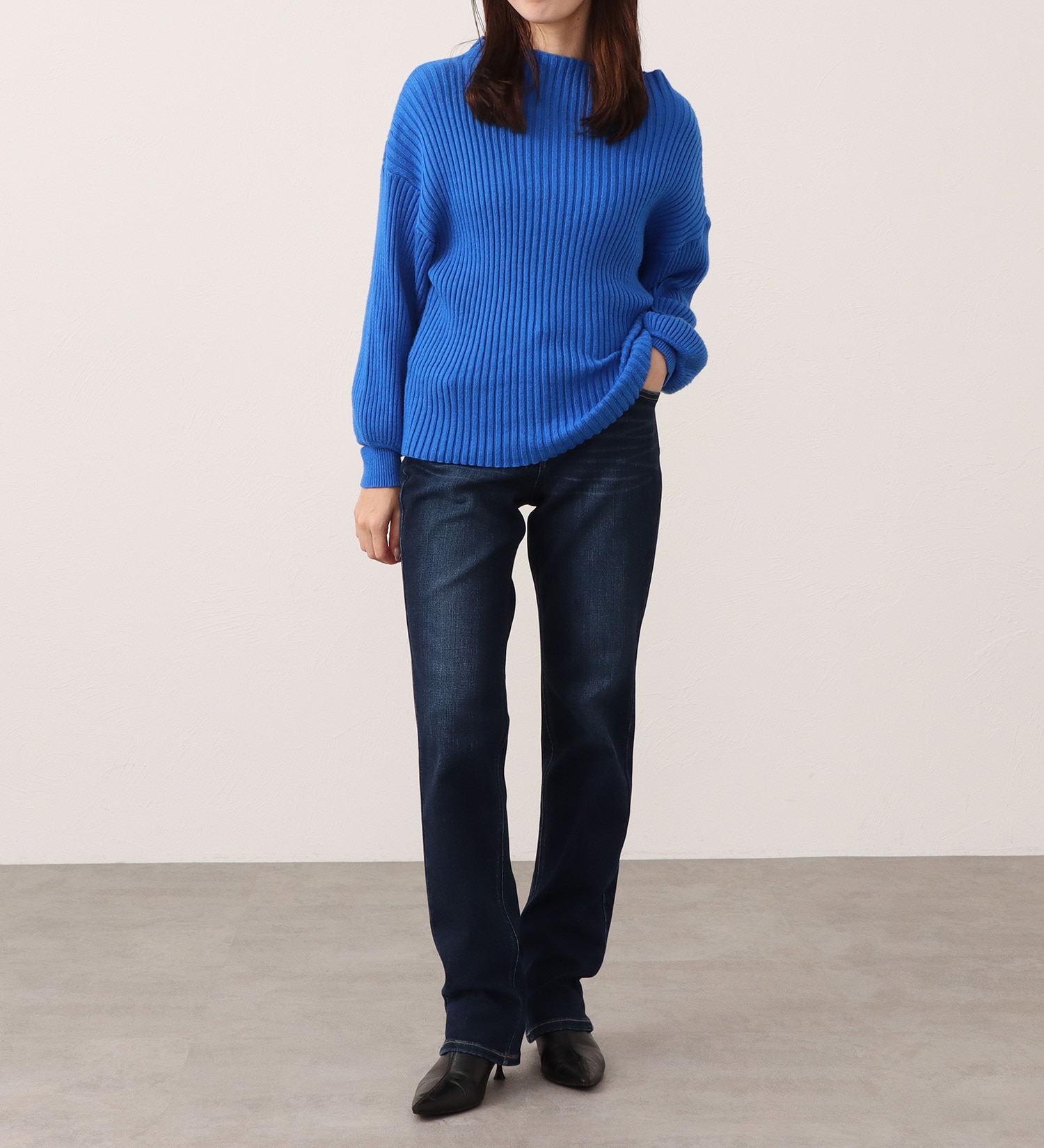 EDWIN(エドウイン)のEDWIN LADIES インターナショナルベーシック ゆったりストレートデニムパンツ|パンツ/デニム / ジーンズパンツ/レディース|濃色ブルー