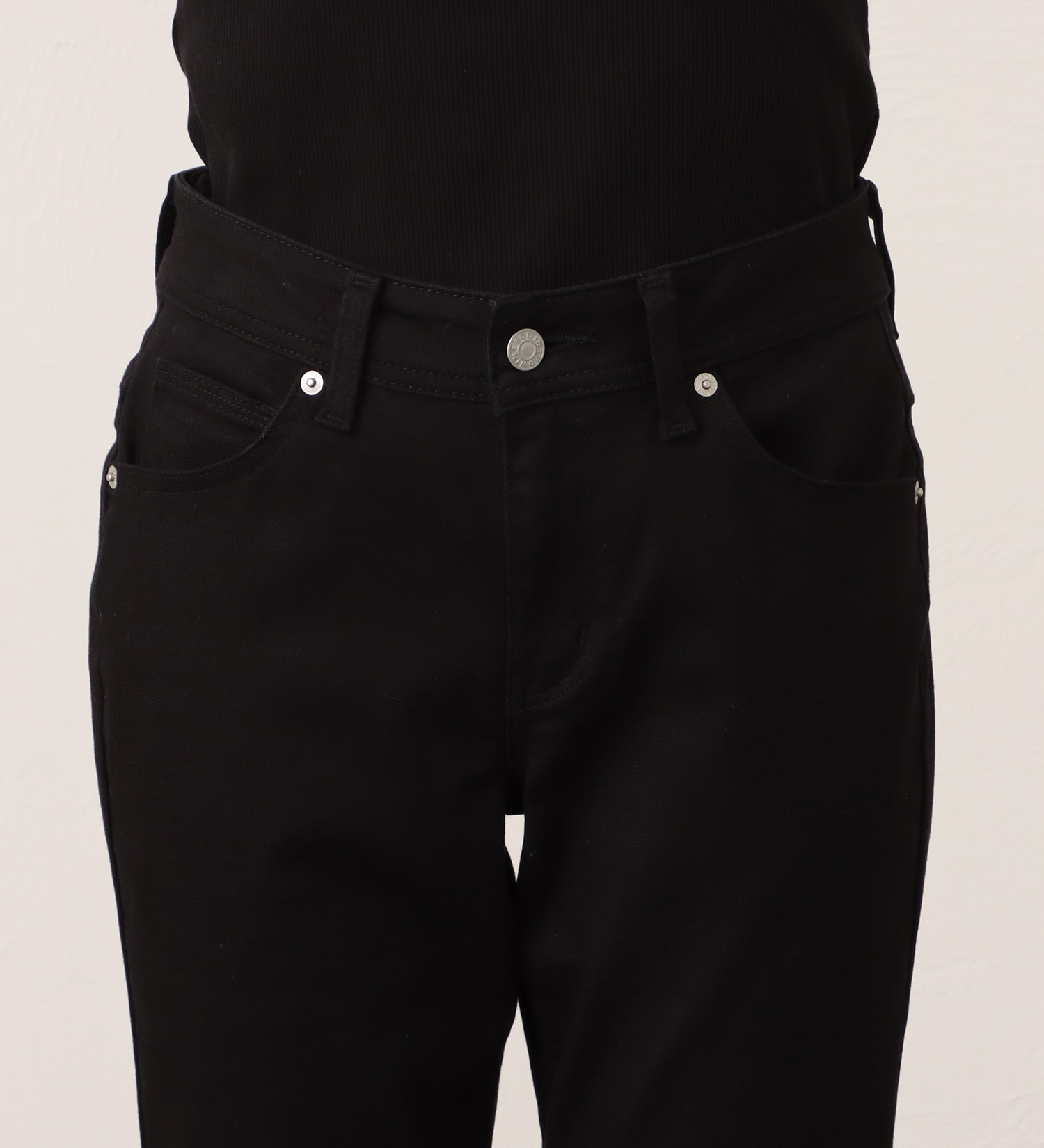 EDWIN(エドウイン)のEDWIN LADIES インターナショナルベーシック ゆったりストレートデニムパンツ|パンツ/デニム / ジーンズパンツ/レディース|ブラック