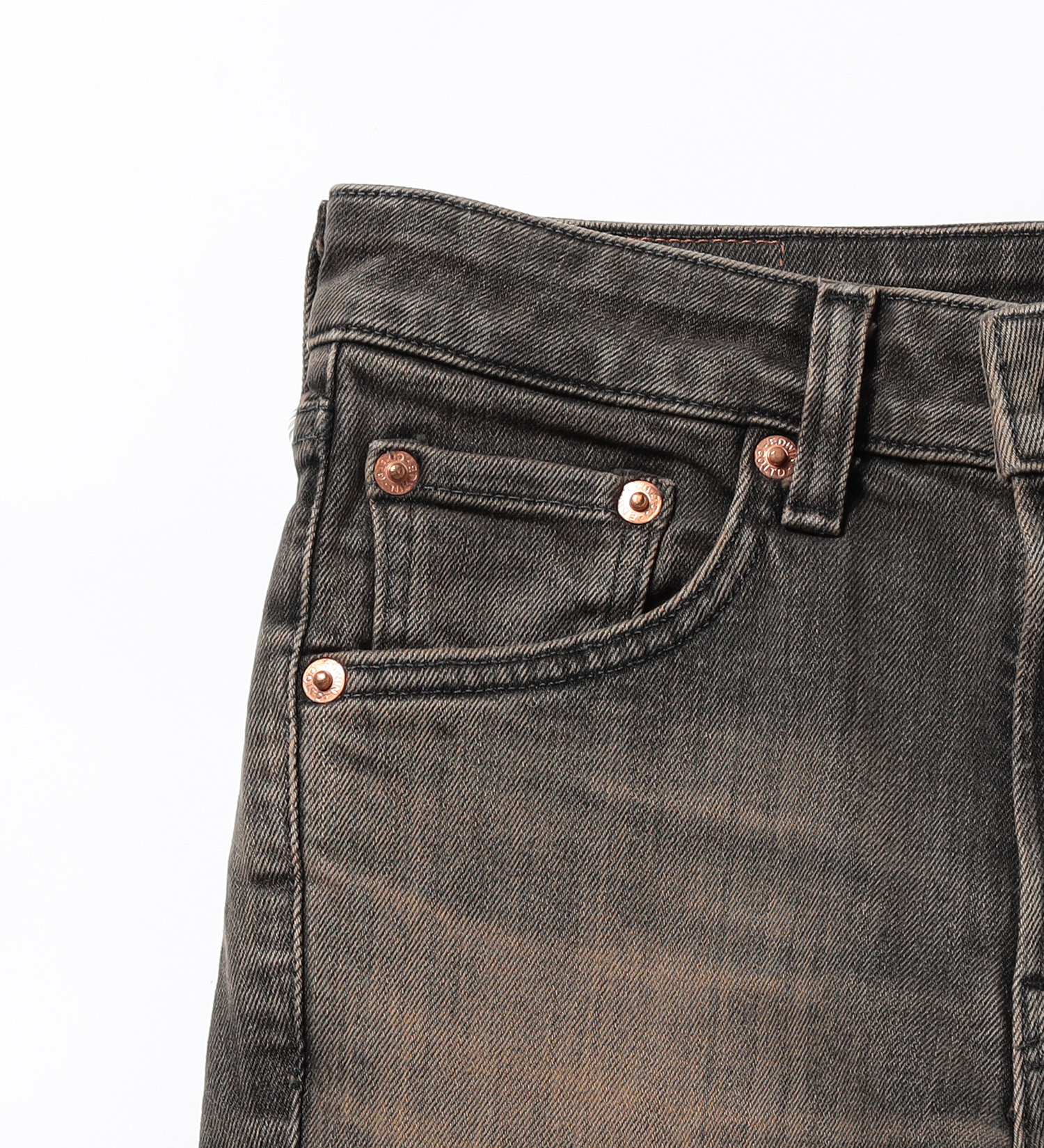 EDWIN(エドウイン)の【試着対象】EDWIN LADIES ニュークラシック ローライズ カットオフフレアデニムパンツ|パンツ/デニム / ジーンズパンツ/レディース|ブラウン系その他