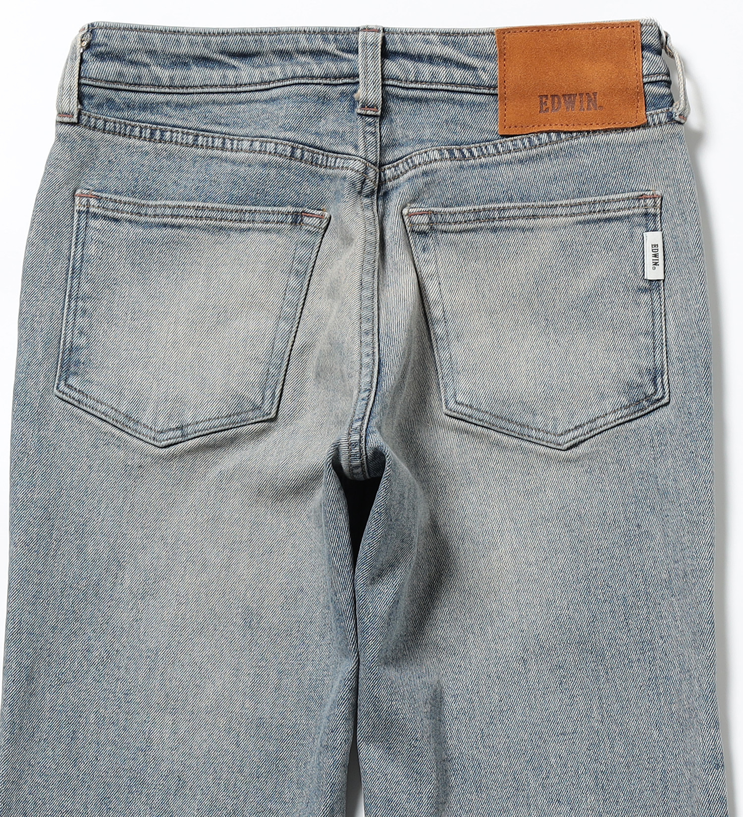 EDWIN(エドウイン)の【試着対象】EDWIN LADIES ニュークラシック ローライズ カットオフフレアデニムパンツ|パンツ/デニム / ジーンズパンツ/レディース|淡色ブルー