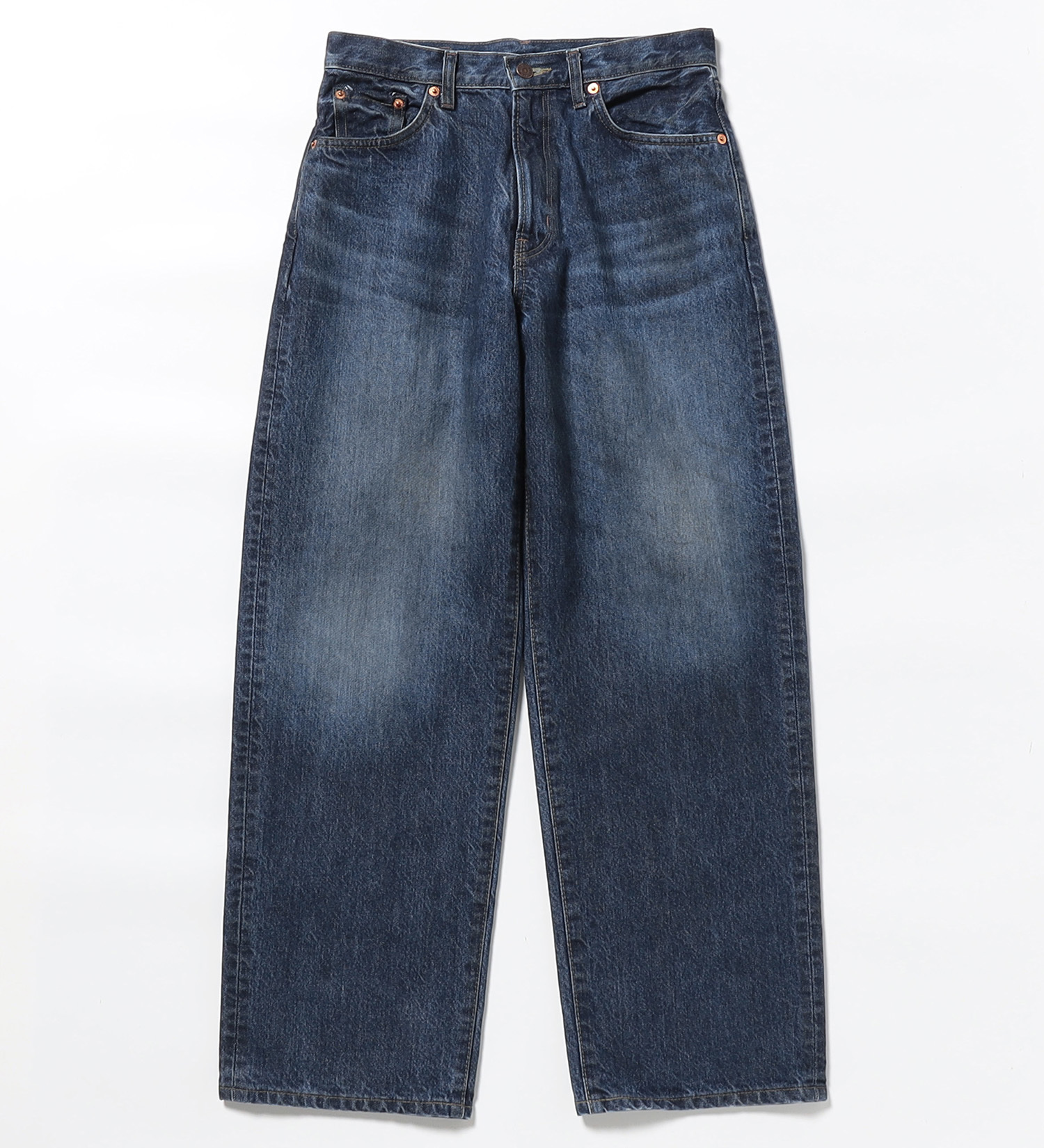 EDWIN(エドウイン)の【試着対象】EDWIN LADIES ニュークラシック クラシックストレートデニムパンツ|パンツ/デニム / ジーンズパンツ/レディース|濃色ブルー