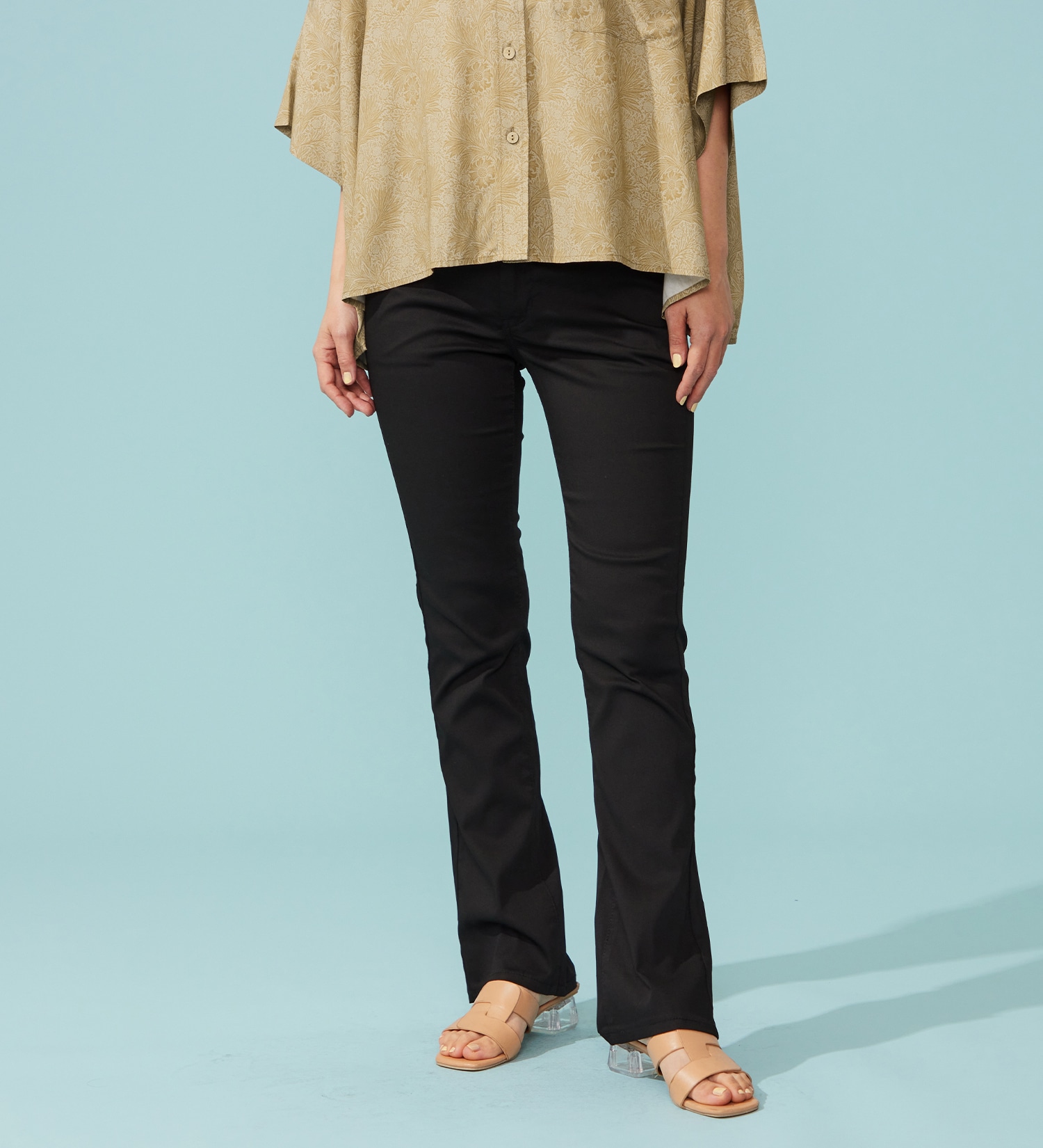 EDWIN(エドウイン)の【予約P】【WEB限定】EDWIN LADIES ハタラクロ COOL 涼しいブーツカットパンツ【涼】|パンツ/パンツ/レディース|ブラック