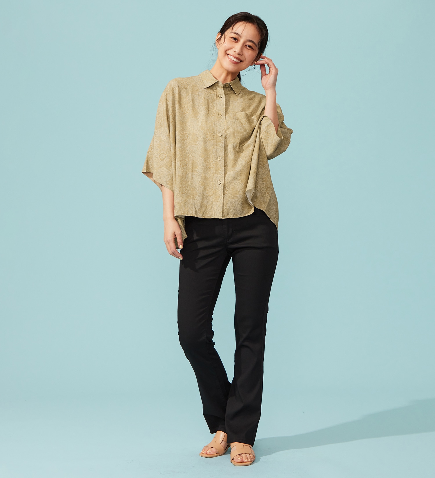 EDWIN(エドウイン)の【予約P】【WEB限定】EDWIN LADIES ハタラクロ COOL 涼しいブーツカットパンツ【涼】|パンツ/パンツ/レディース|ブラック