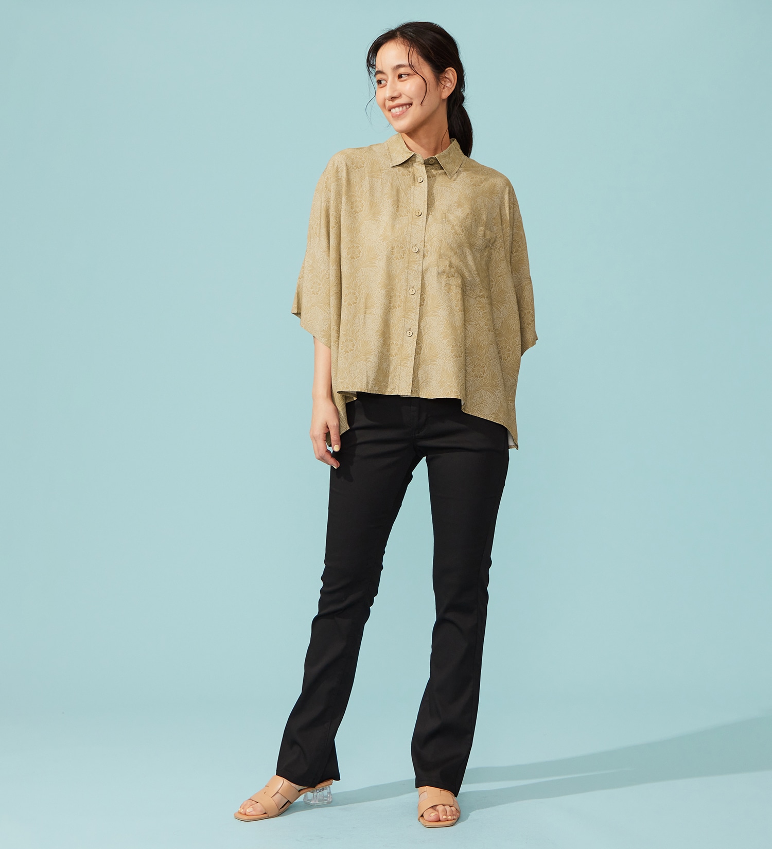 EDWIN(エドウイン)の【予約P】【WEB限定】EDWIN LADIES ハタラクロ COOL 涼しいブーツカットパンツ【涼】|パンツ/パンツ/レディース|ブラック